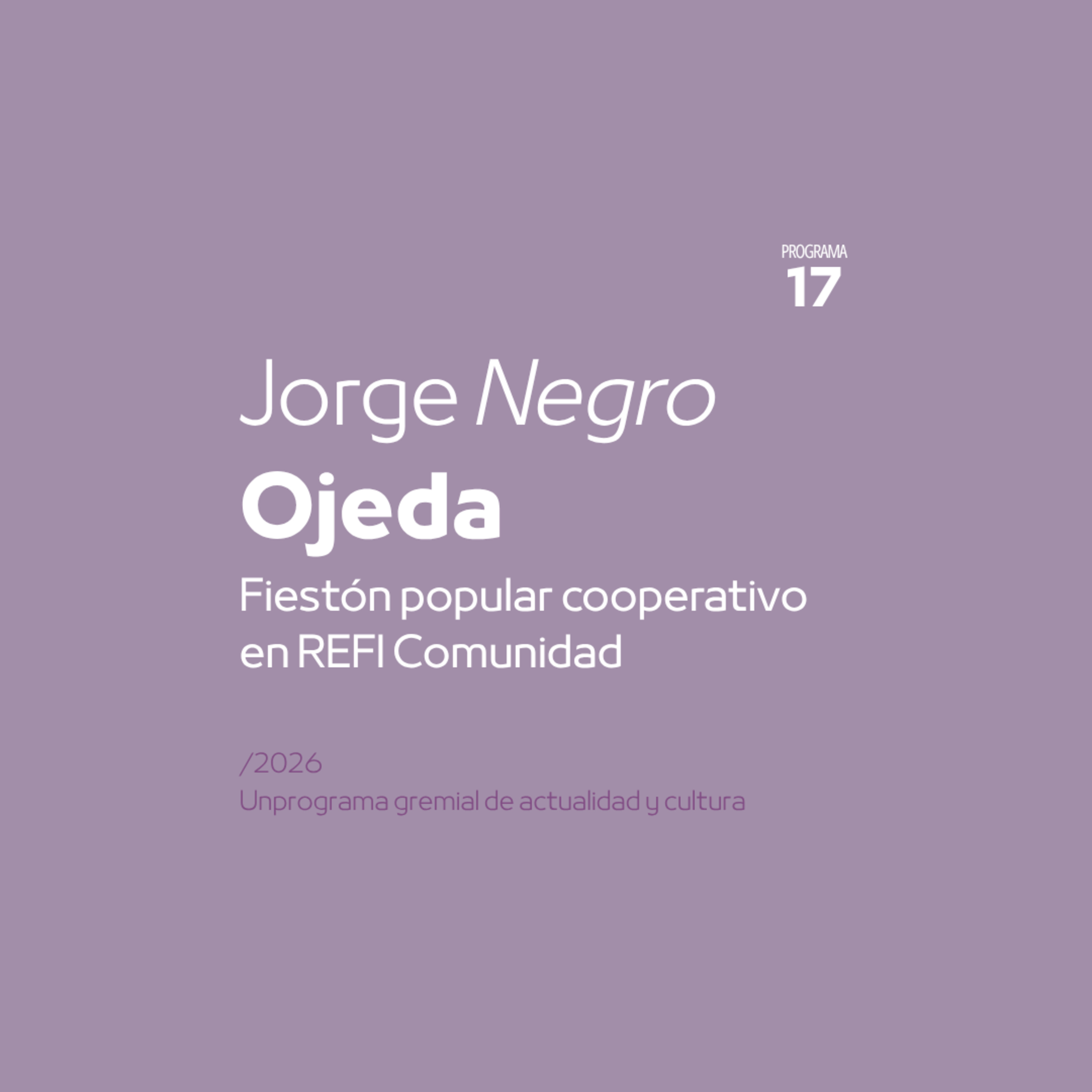  Agenda⁠ Cultural | "Fiestón popular cooperativo" episode artwork