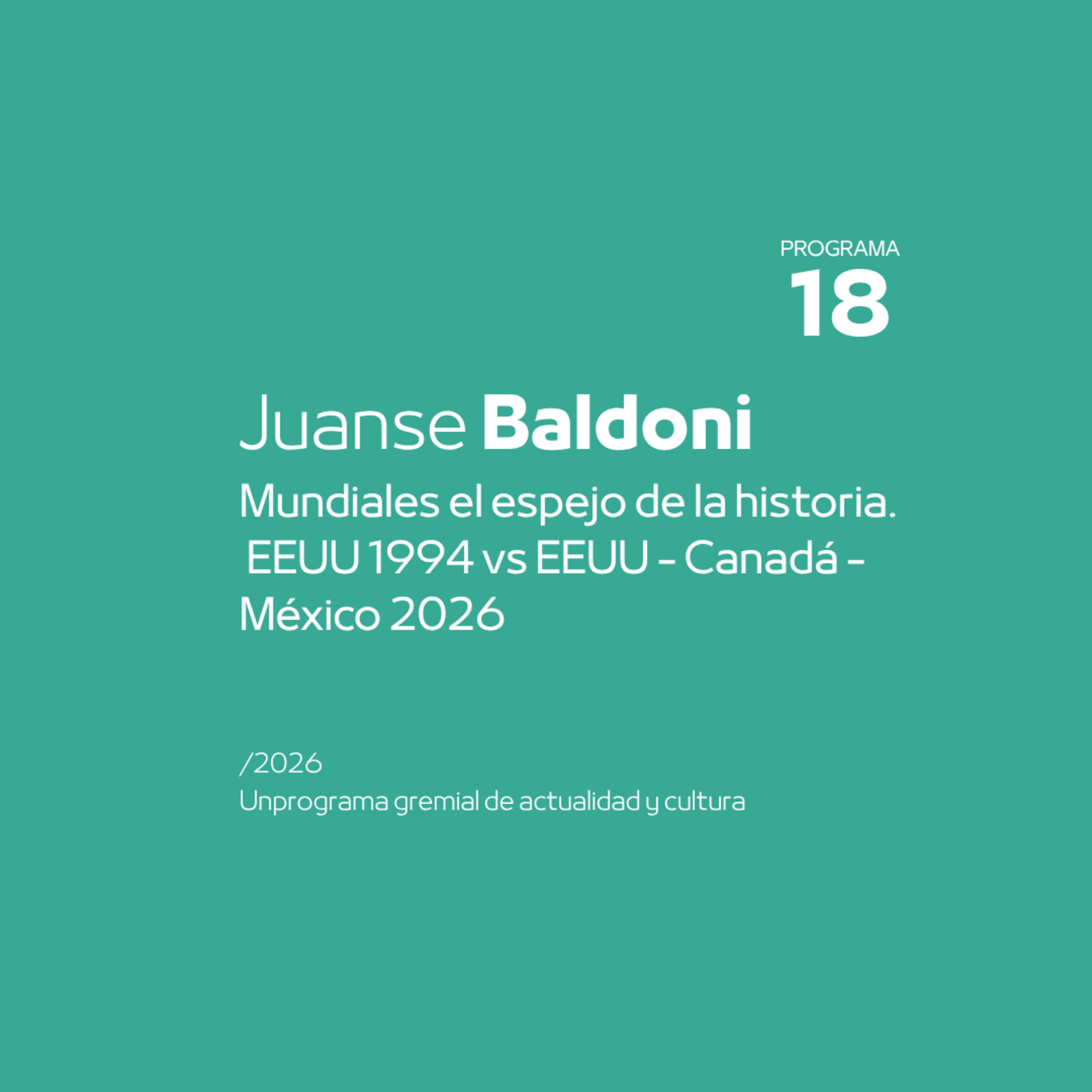 Deportes | Historia de los mundiales en EEUU 1994 y 2026. episode artwork