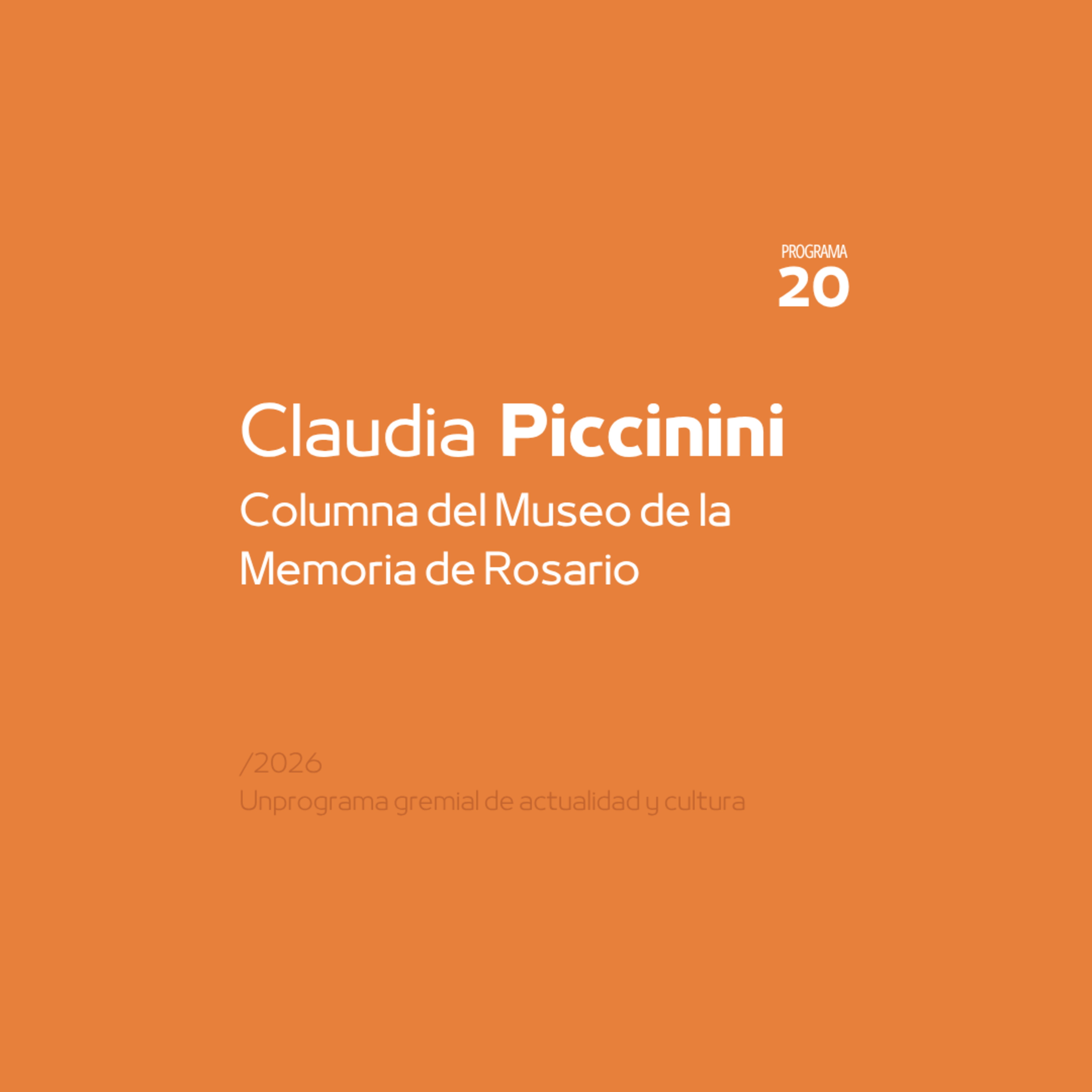 Columna del Museo de la Memoria | Conversamos con Claudia Piccinini sobre el Área de Artes Escénicass episode artwork