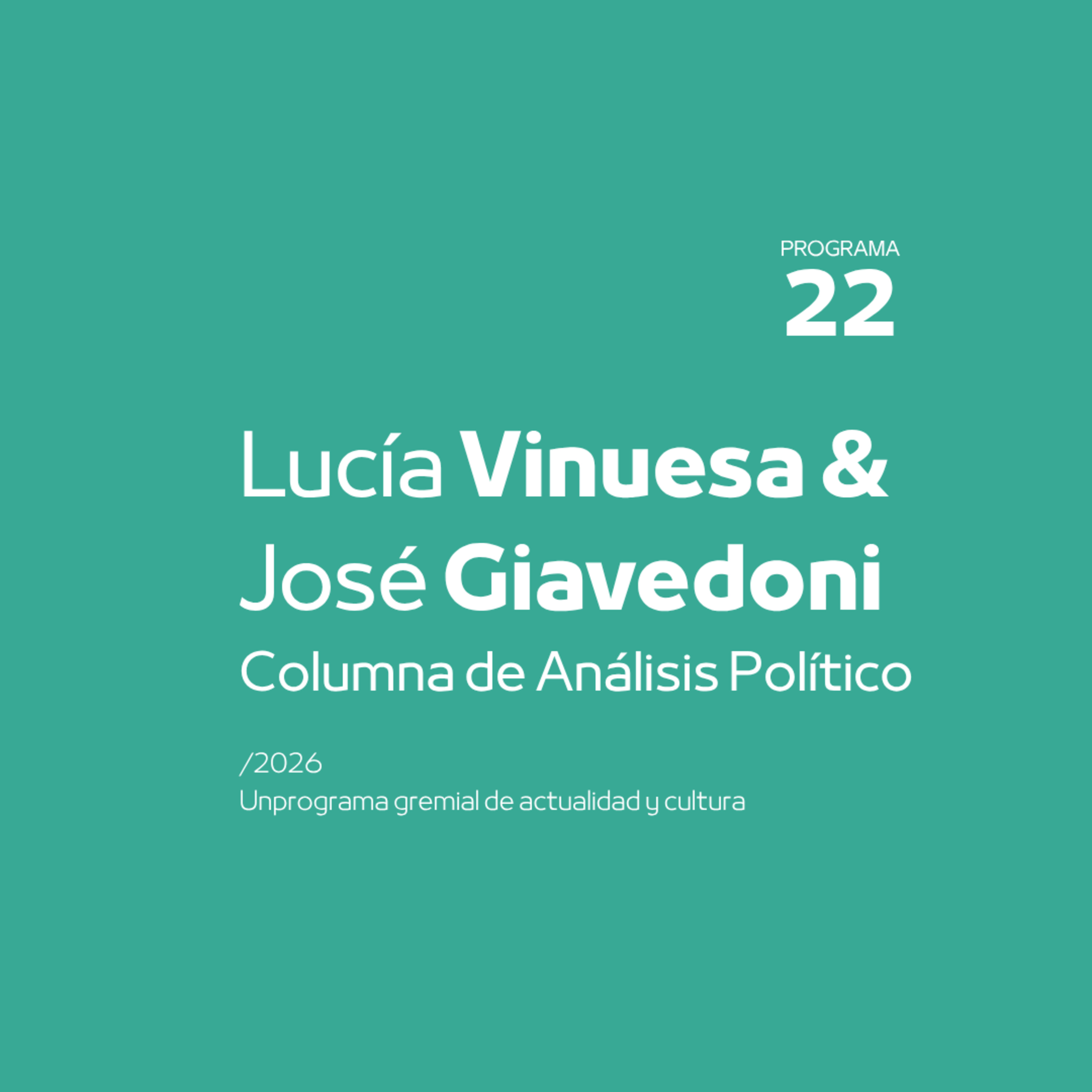 Columna Análisis Político | ¿Es posible pensar al sujeto universitario como sujeto de cambio social? episode artwork