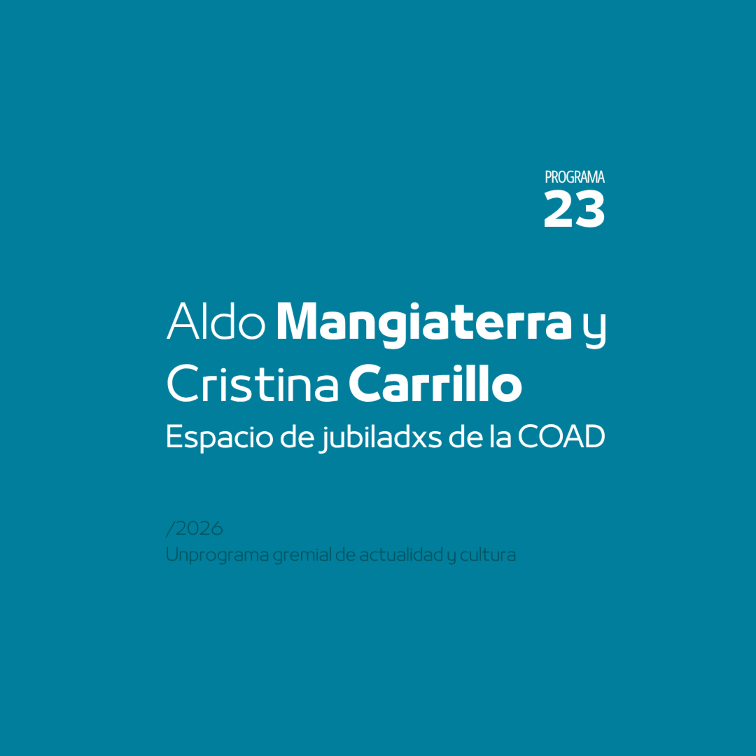 ¿Qué propuestas institucionales ofrece la UNR a sus docentes jubiladxs? episode artwork