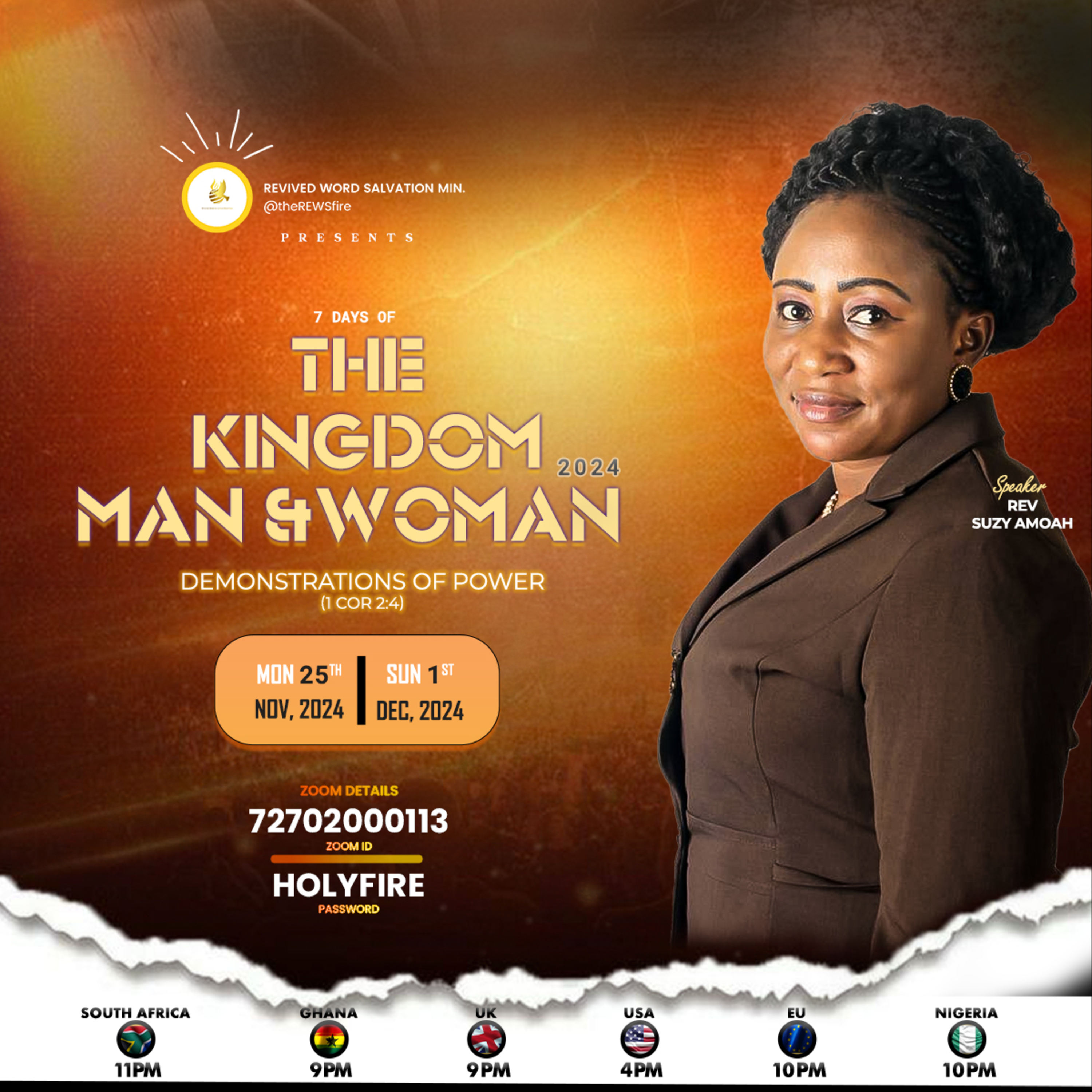 The Kingdom Man/Woman 24 by Rev. Suzy Amoah (Day 1)