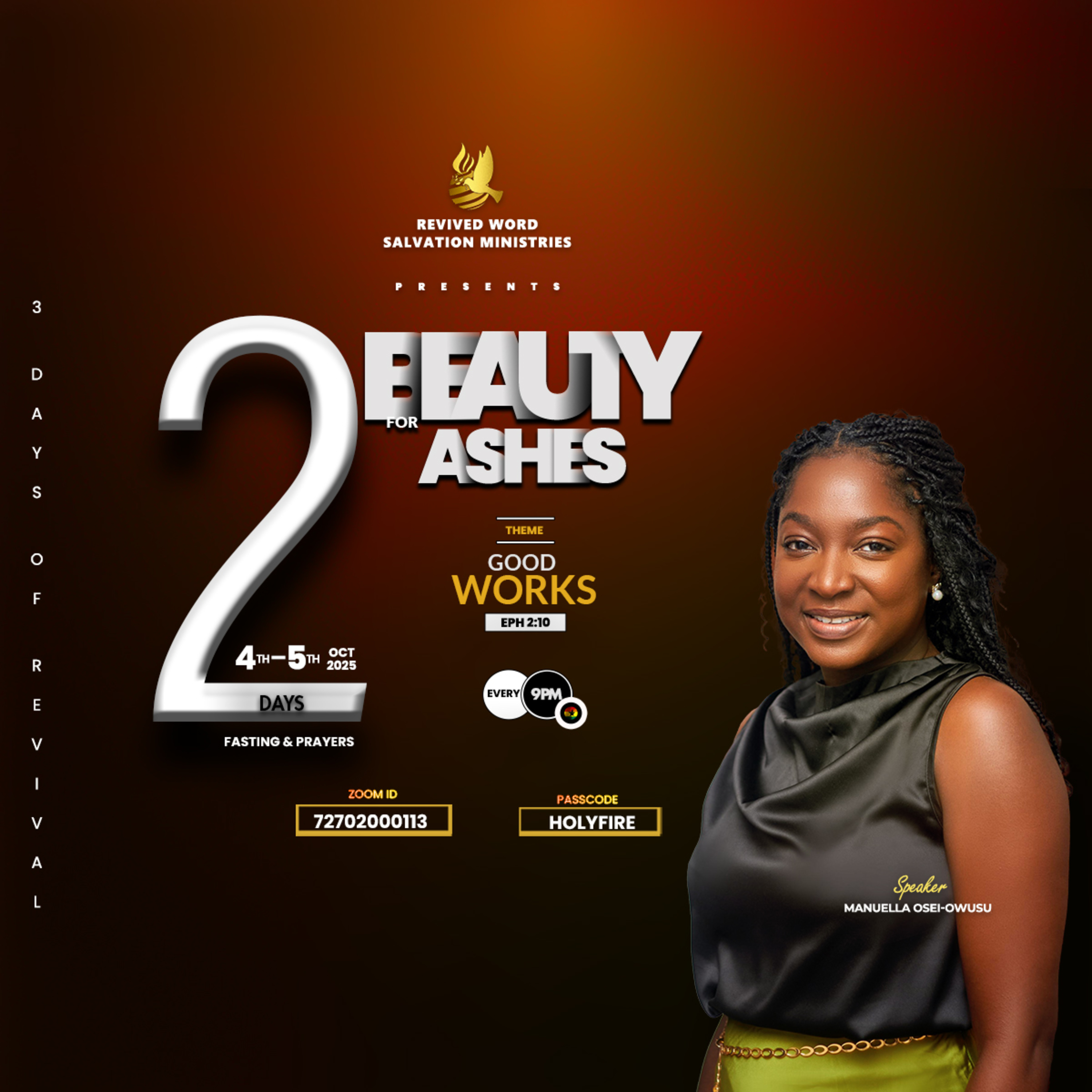 Beauty for Ashes 25 - Day 1 Manuella Osei-Owusu episode artwork
