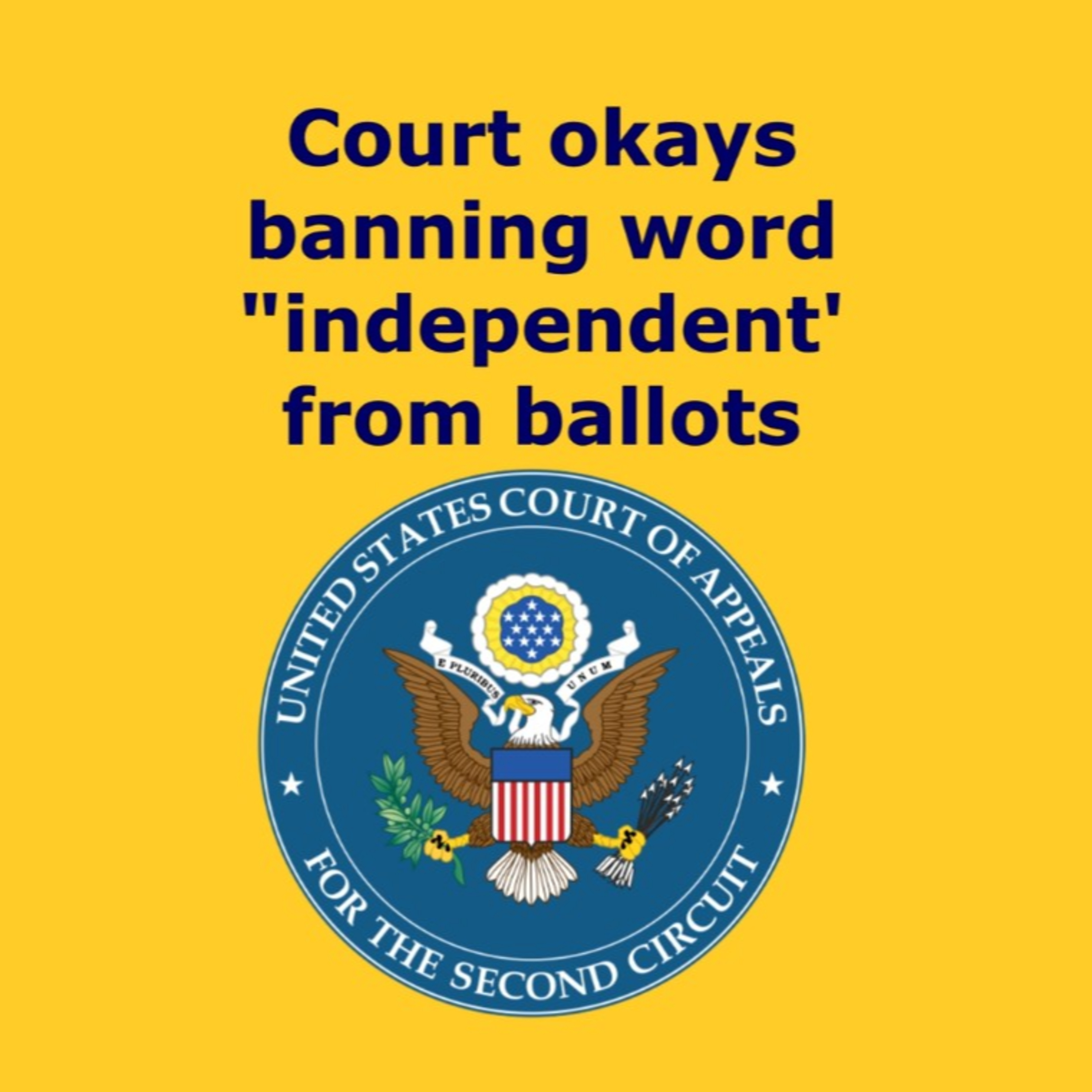 08/23/2025: Court okays banning word "independent" from ballots episode artwork