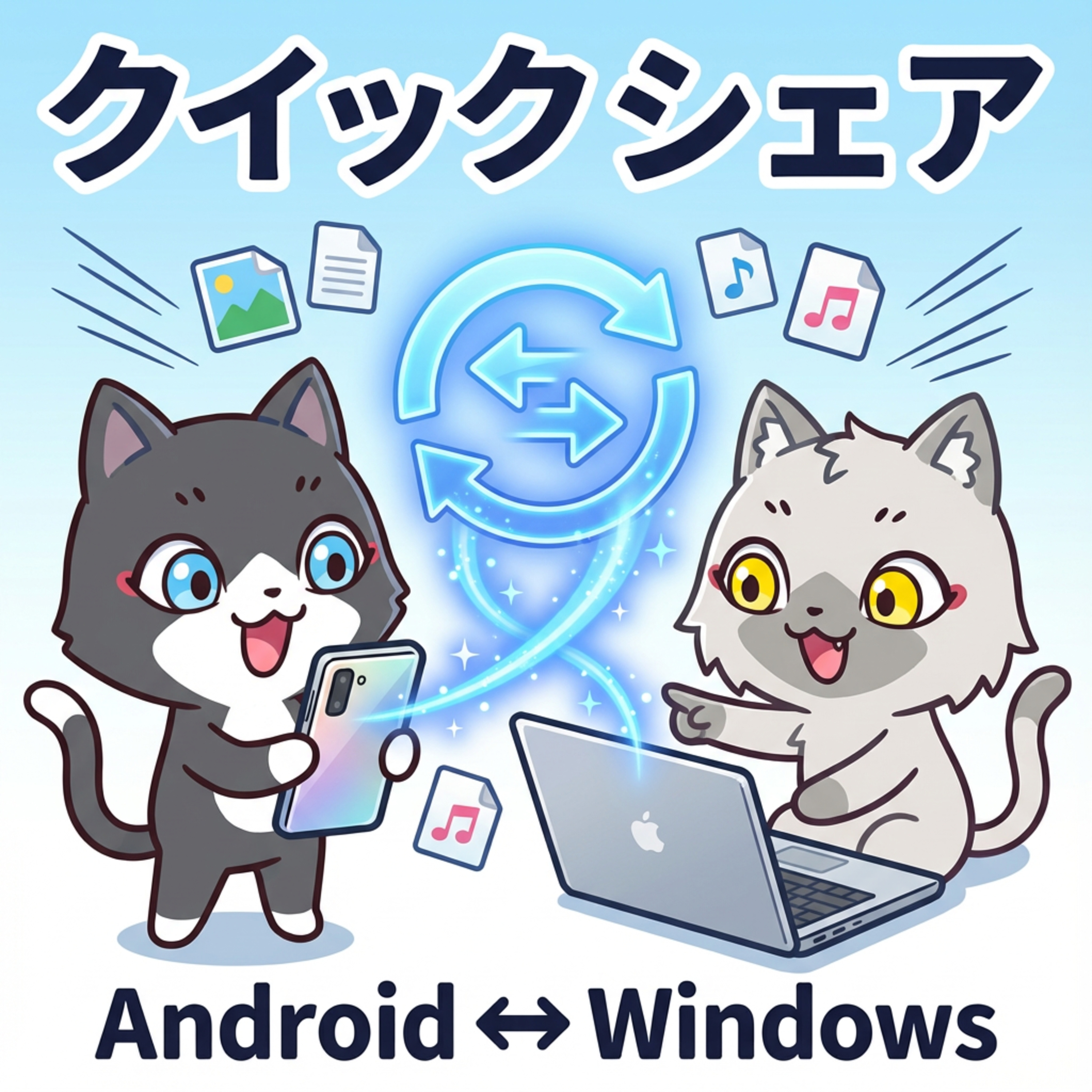 【Android↔Windows】Quick Shareでファイル共有がめちゃ簡単に！