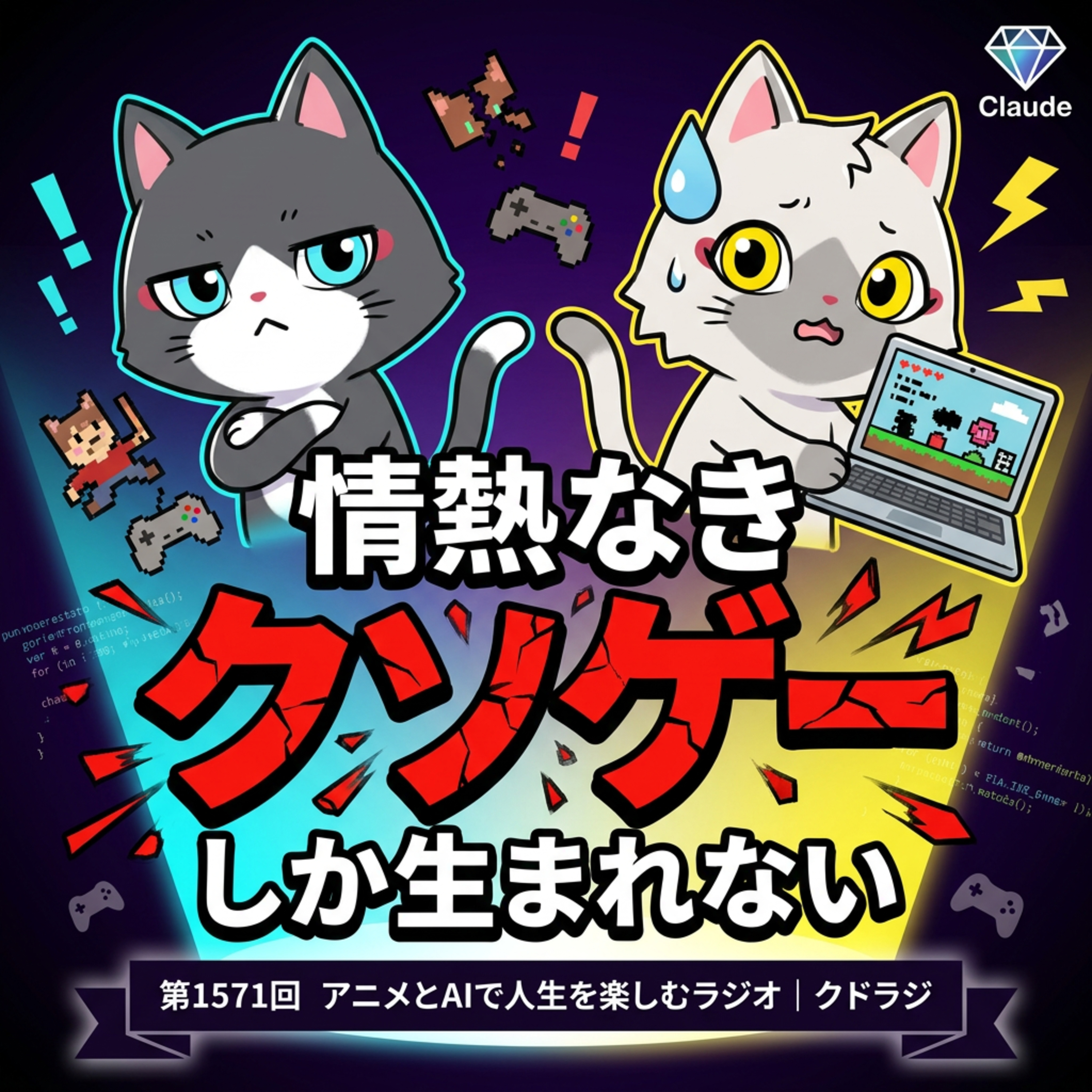 【AIゲーム制作】Claude fable 5でゲームが作れても、情熱がないとクソゲーしか生まれない話。 episode artwork
