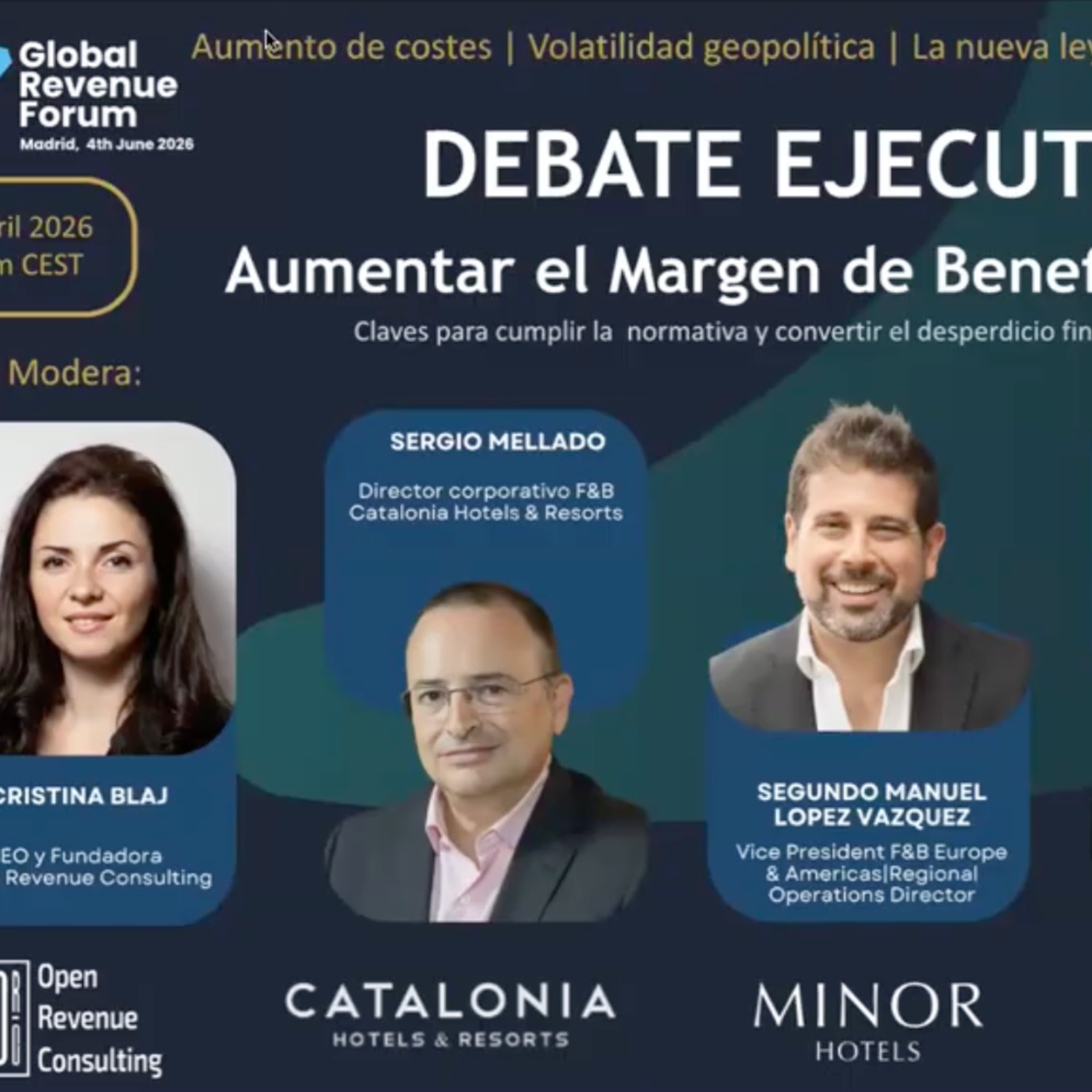 Debate ejecutivo: F&B en la encrucijada - Entre la fuga de margen y la nueva Ley 1/2025