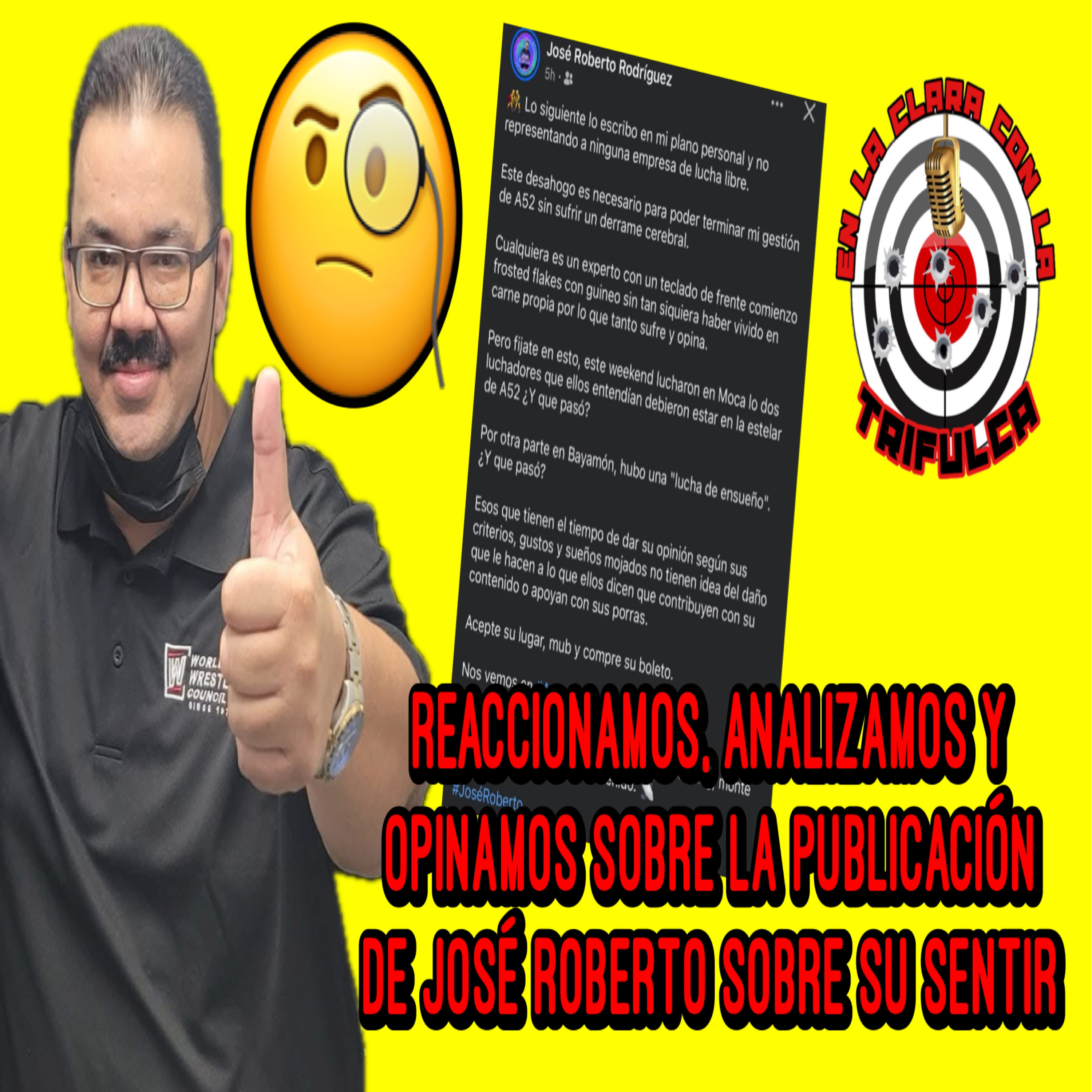 REACCIÓN A LA PUBLICACIÓN DE JOSÉ ROBERTO: “Los Podcasteros no tienen culpa del pésimo Booking”  episode artwork