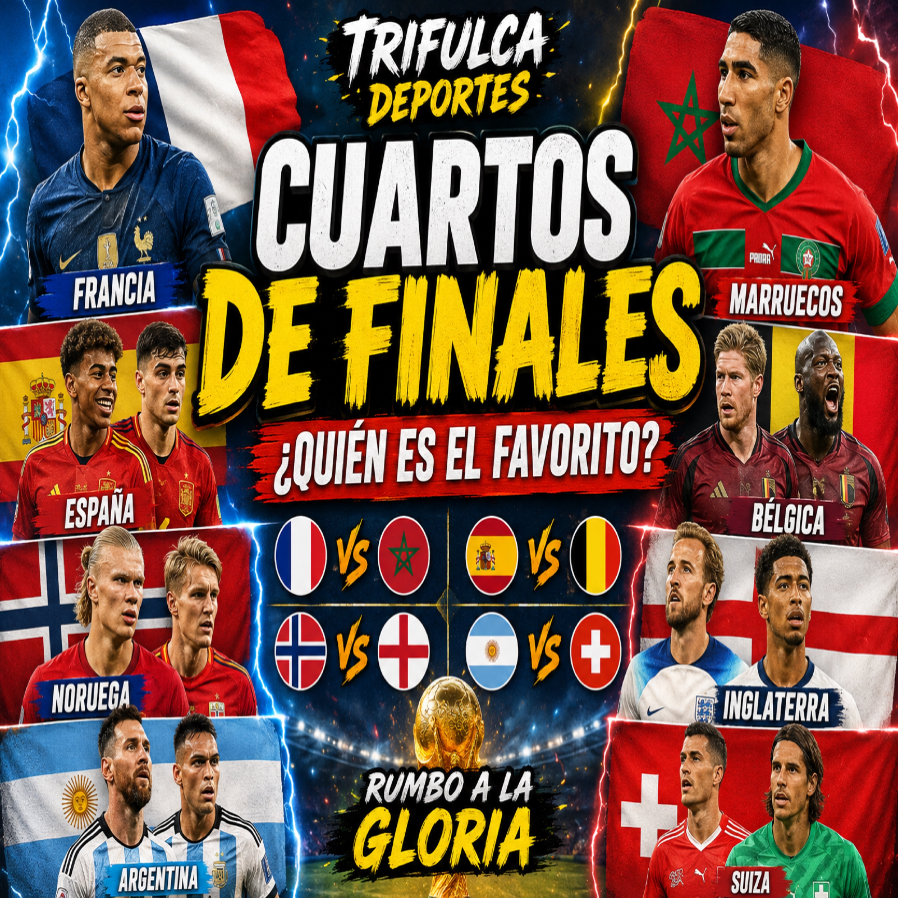 MUNDIAL 2026: ¿QUIÉN LLEGARÁ A SEMIFINALES? | Análisis de los Cuartos de Final