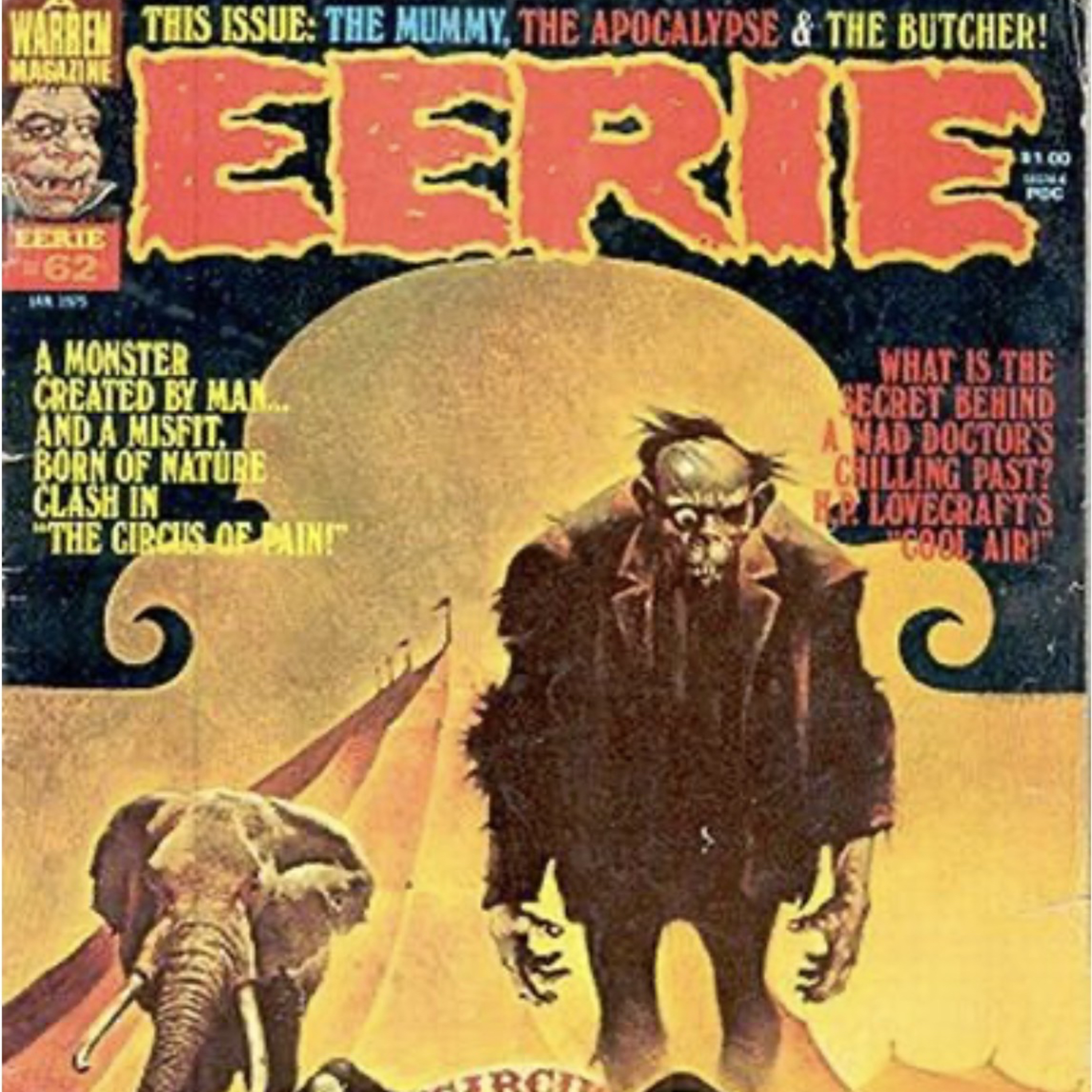 The Bronze Age of Horror Comics! Eerie 62, 1975 w/Kirby!  episode artwork