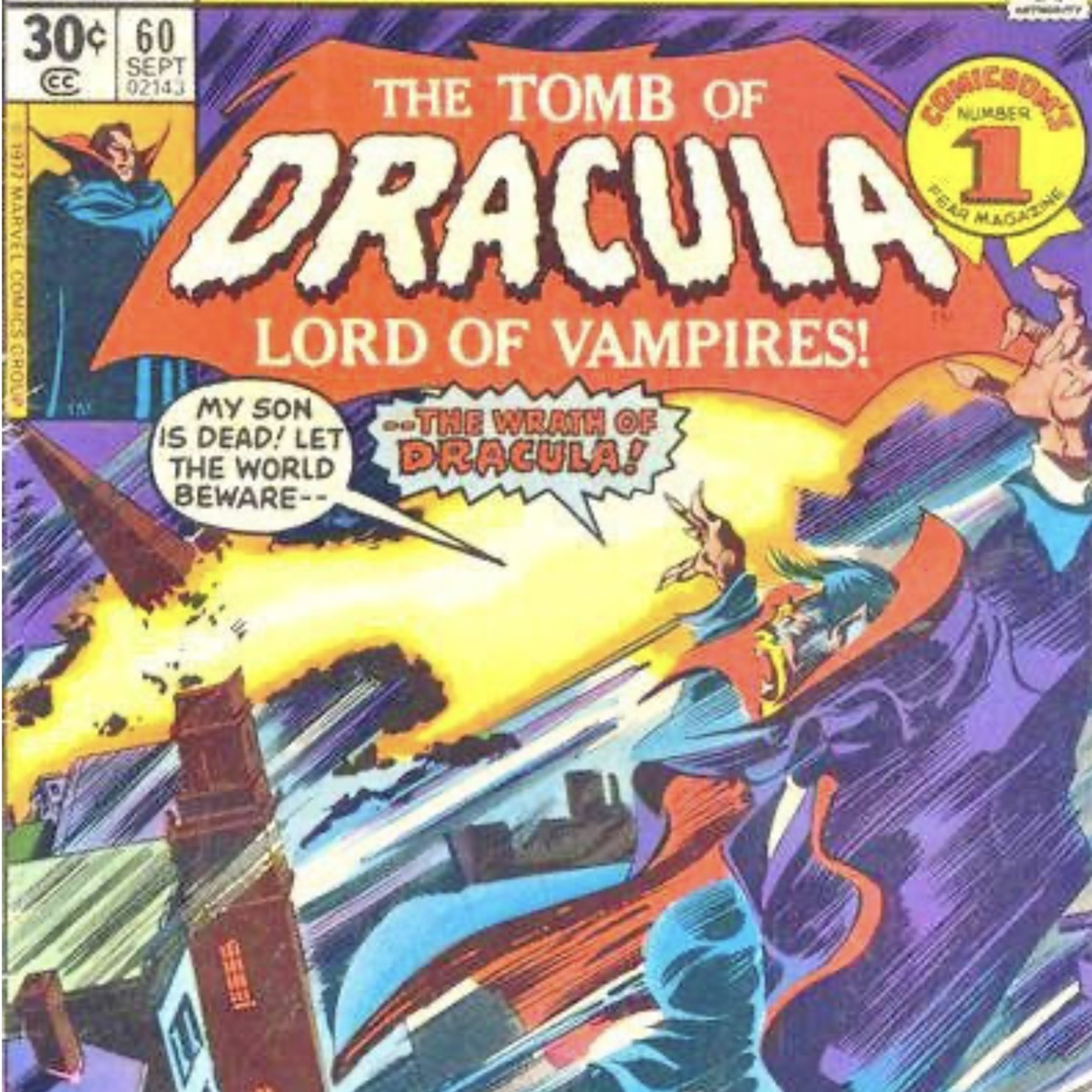 The Bronze Age of Horror Comics! Tomb of Dracula 59/60, 1977 w/Scott West! episode artwork