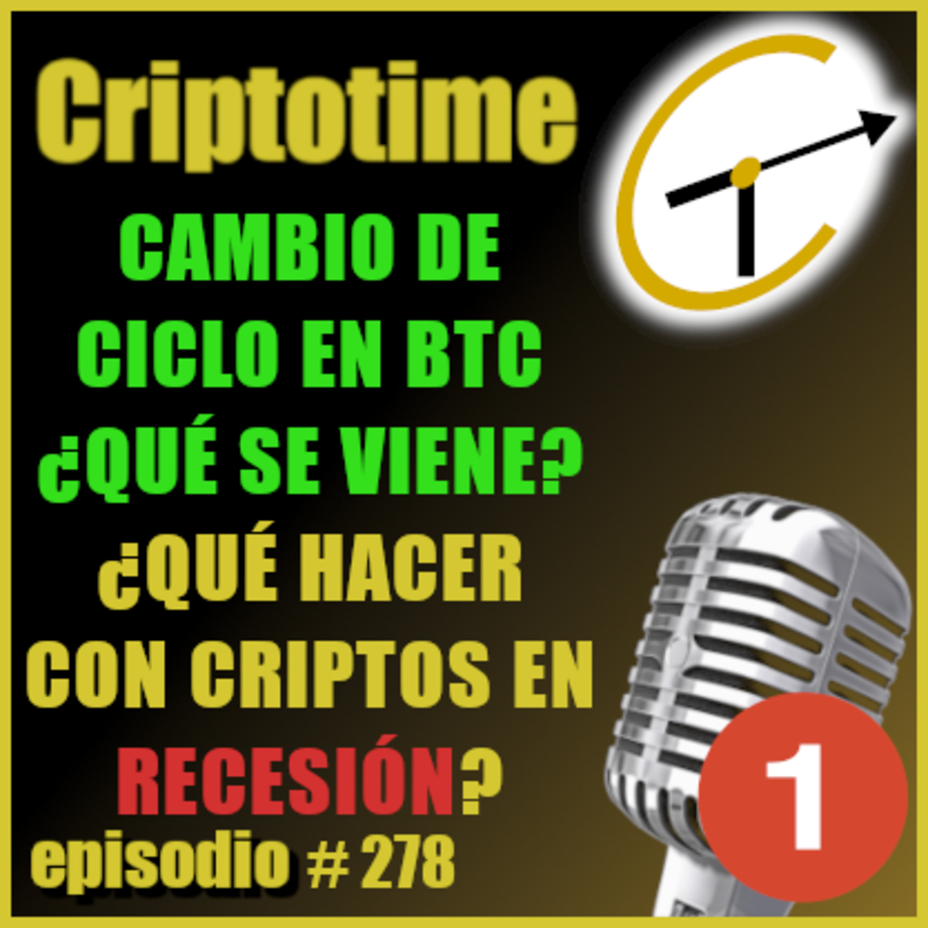 [Parte 1] CAMBIO DE CICLO EN BTC ¿QUÉ SE VIENE? | ¿QUÉ HACER CON CRIPTOS EN RECESIÓN? | Alonso Moyano.  episode artwork