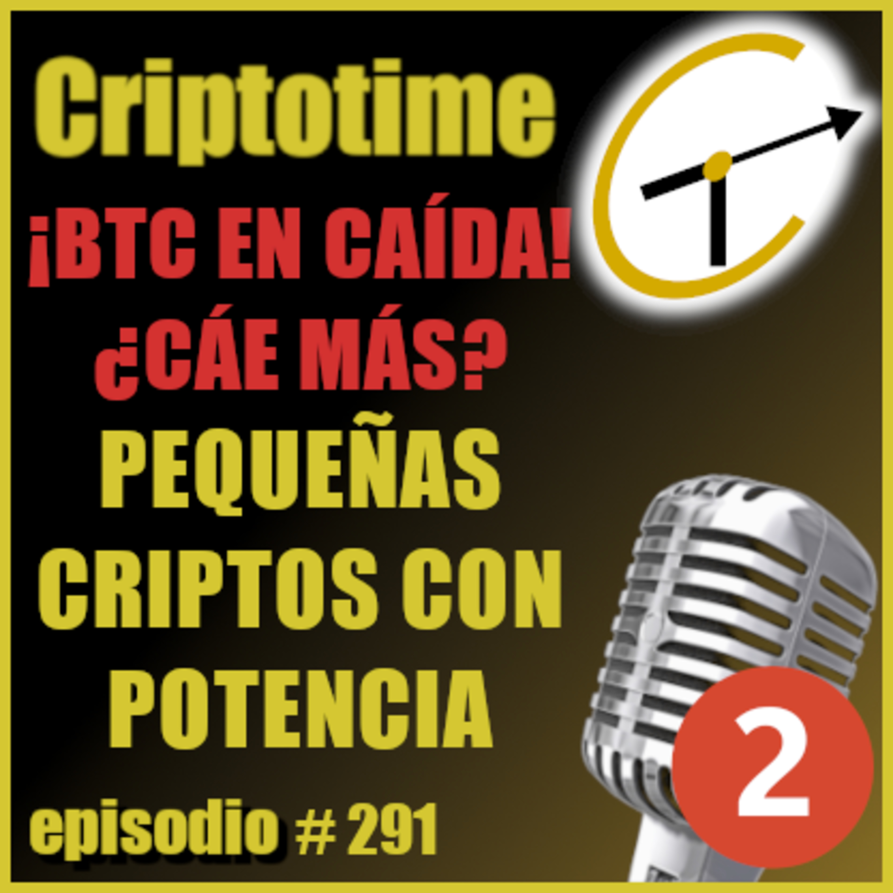 [ Parte 2 ] ¡BTC EN CAÍDA! ¿CÁE MÁS? | PEQUEÑAS CRIPTOS CON POTENCIAL | Patricio Ibarra.  episode artwork