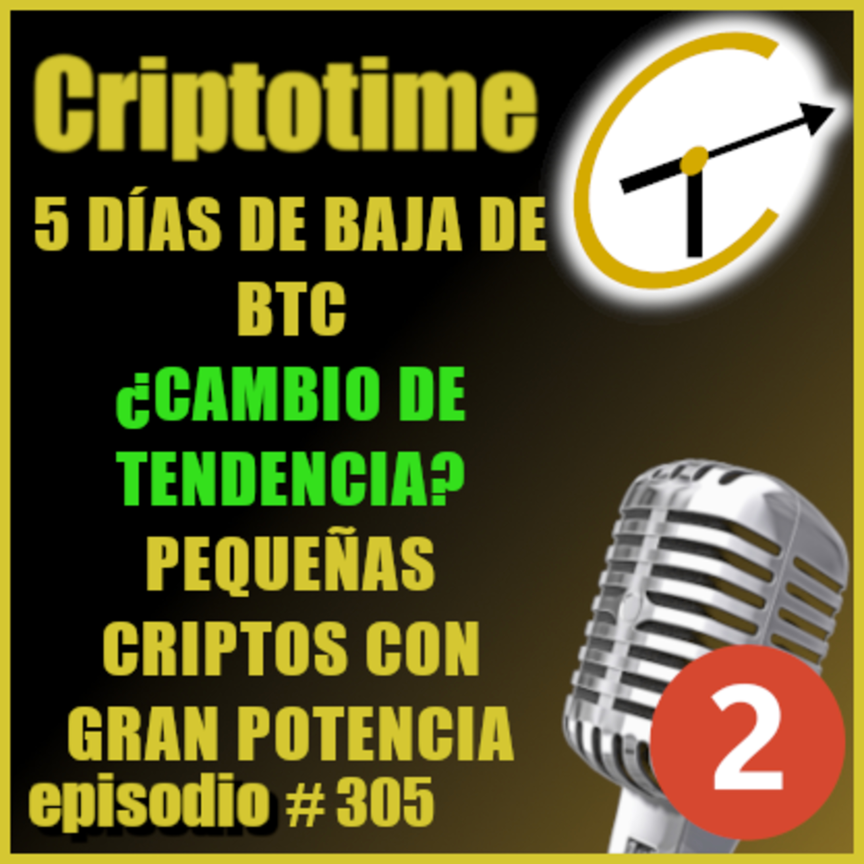 [Parte 2] 5 DÍAS DE BAJA DE BTC ¿CAMBIO DE TENDENCIA? | PEQUEÑAS CRIPTOS CON POTENCIAL | Patricio Ibarra. episode artwork