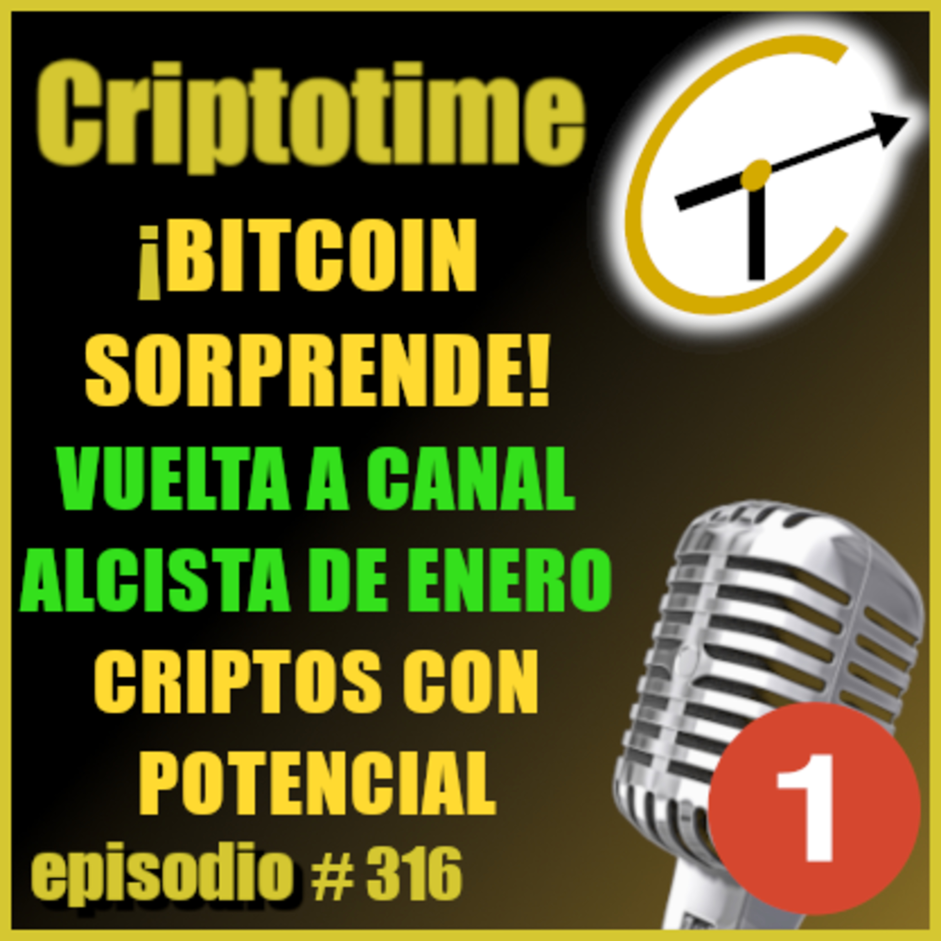 [Parte 1] ¡BITCOIN SORPRENDE! VUELTA AL CENTRO DEL CANAL DE ENERO | CRIPTOS CON POTENCIAL | Patricio Ibarra.  episode artwork