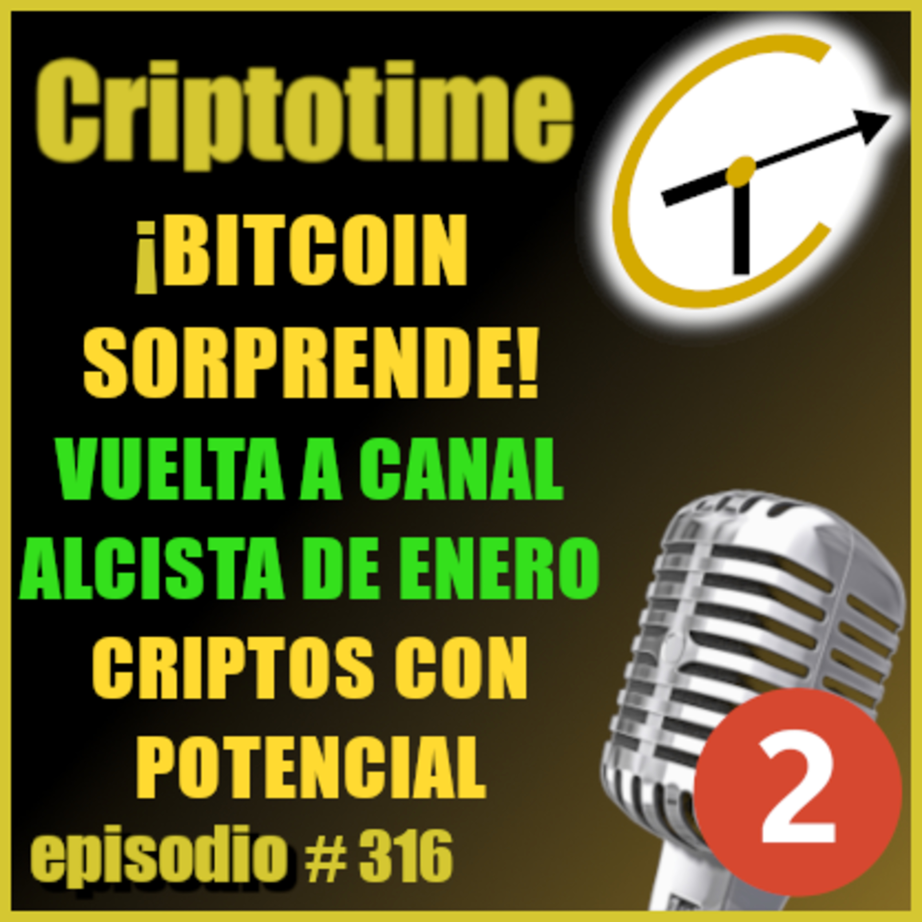 [Parte 2] ¡BITCOIN SORPRENDE! VUELTA AL CENTRO DEL CANAL DE ENERO | CRIPTOS CON POTENCIAL | Patricio Ibarra.  episode artwork