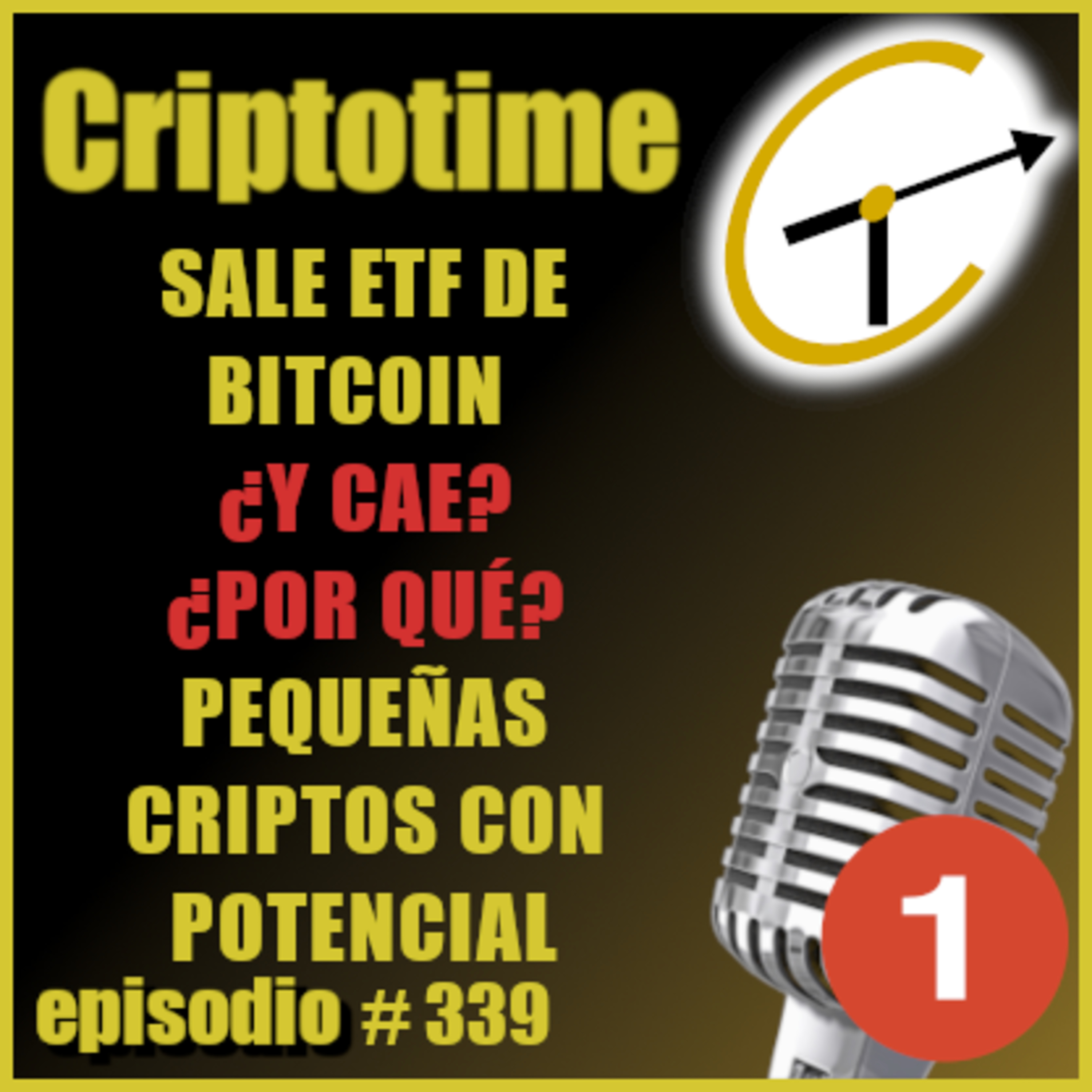 [Parte 1] SALE ETF DE BTC ¿Y CAE? ¿POR QUÉ? | PEQUEÑAS CRIPTOS CON POTENCIAL | Patricio Ibarra.  episode artwork