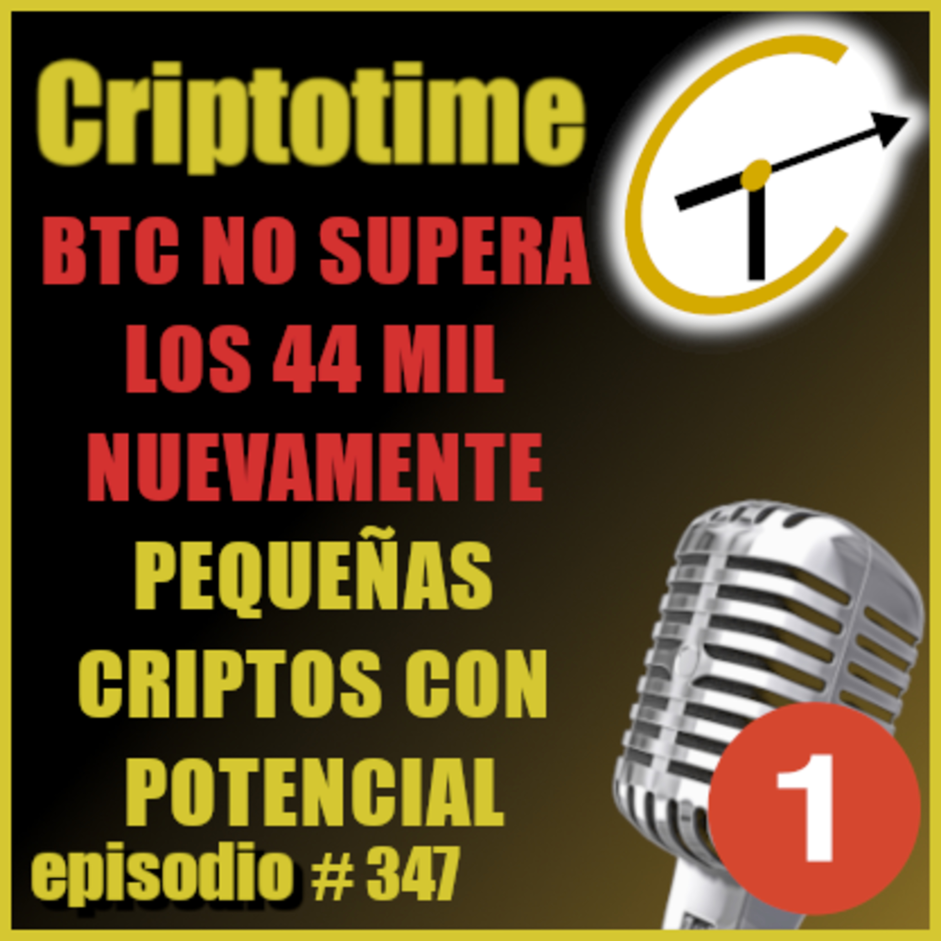 [Parte 1] BTC NO SUPERA LOS 44 MIL NUEVAMENTE | PEQUEÑAS CRIPTOS CON POTENCIAL | Patricio Ibarra. episode artwork