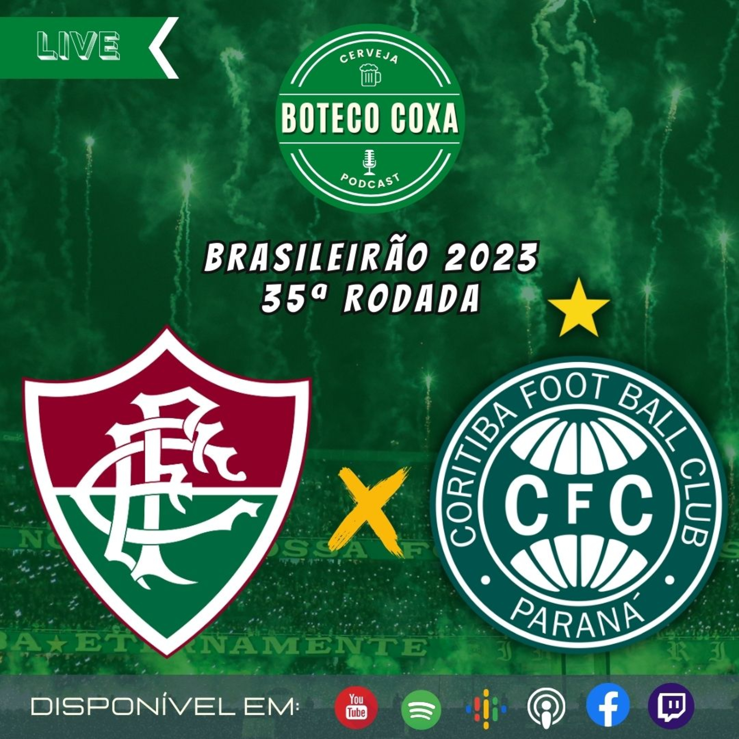 FLUMINENSE 2 x 1 CORITIBA | OFICIALMENTE REBAIXADO | PÓS-JOGO #47 |Boteco Coxa Podcast episode artwork