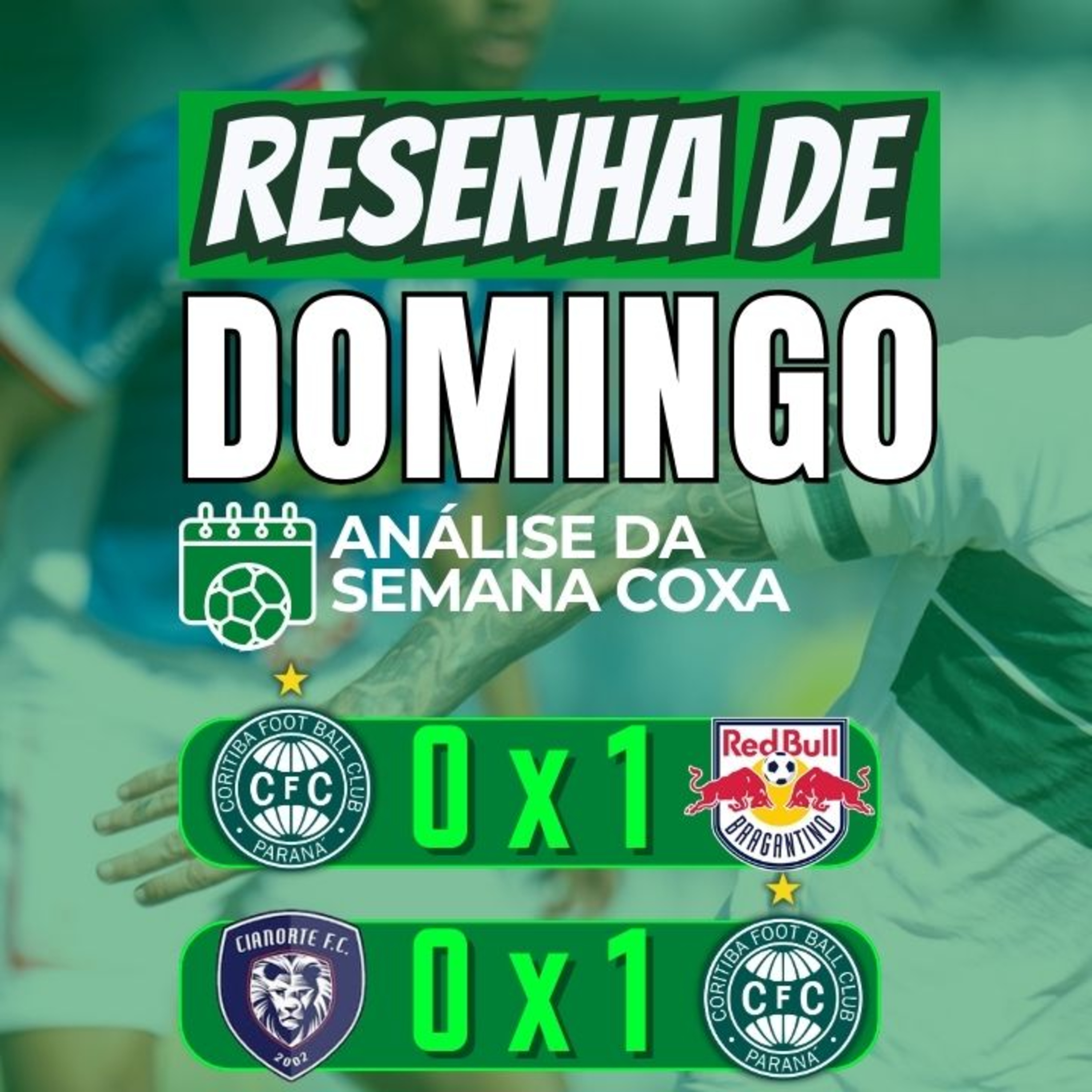 RESENHA DE DOMINGO | SEMANA AGITADA NO COXA: DERROTA NO BR, VITÓRIA NO PARABAENSE E MERCADO DA BOLA