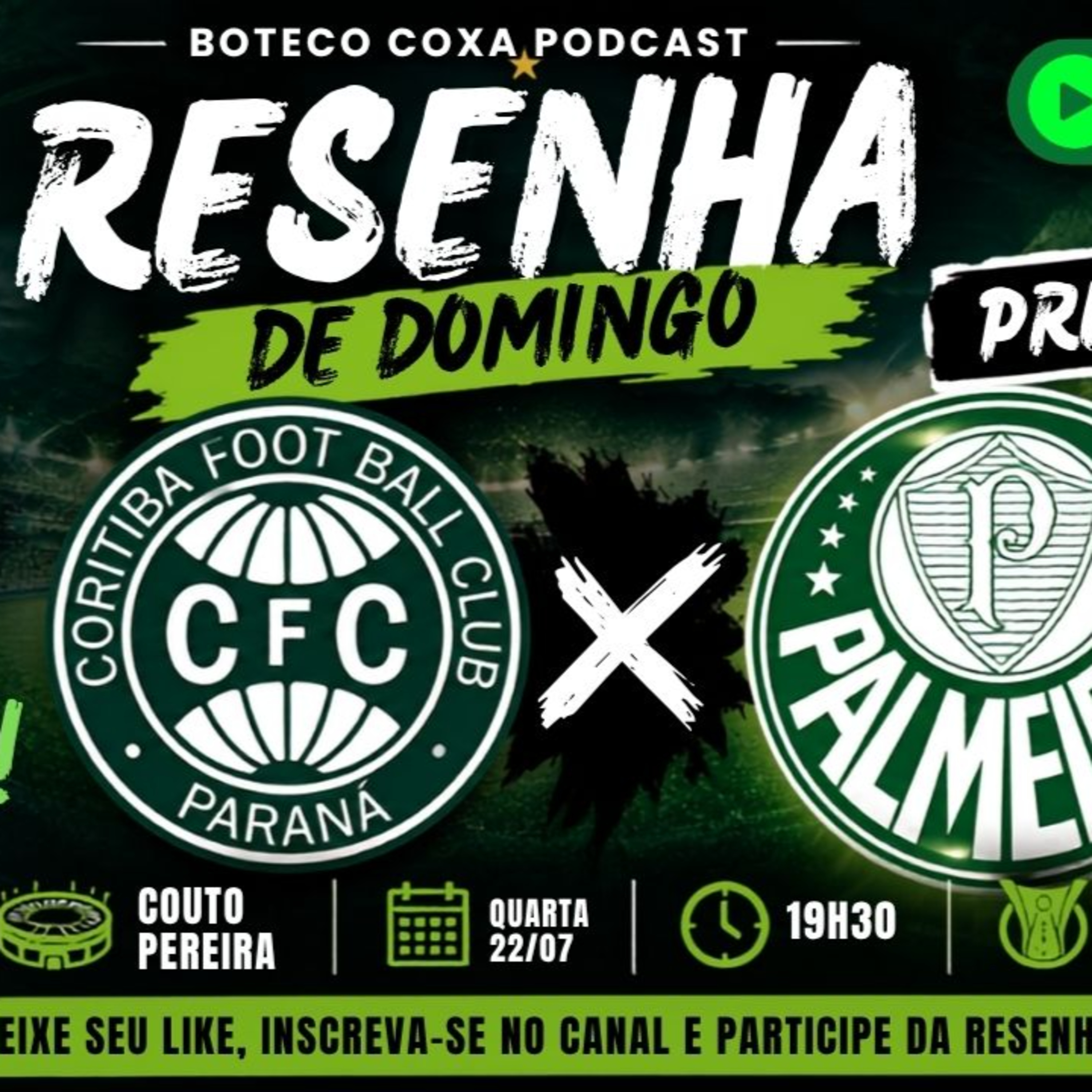 RESENHA DE DOMINGO | PRÉ-JOGO: CORITIBA x PALMEIRAS | BRASILEIRÃO 2026 🔰🍻 episode artwork