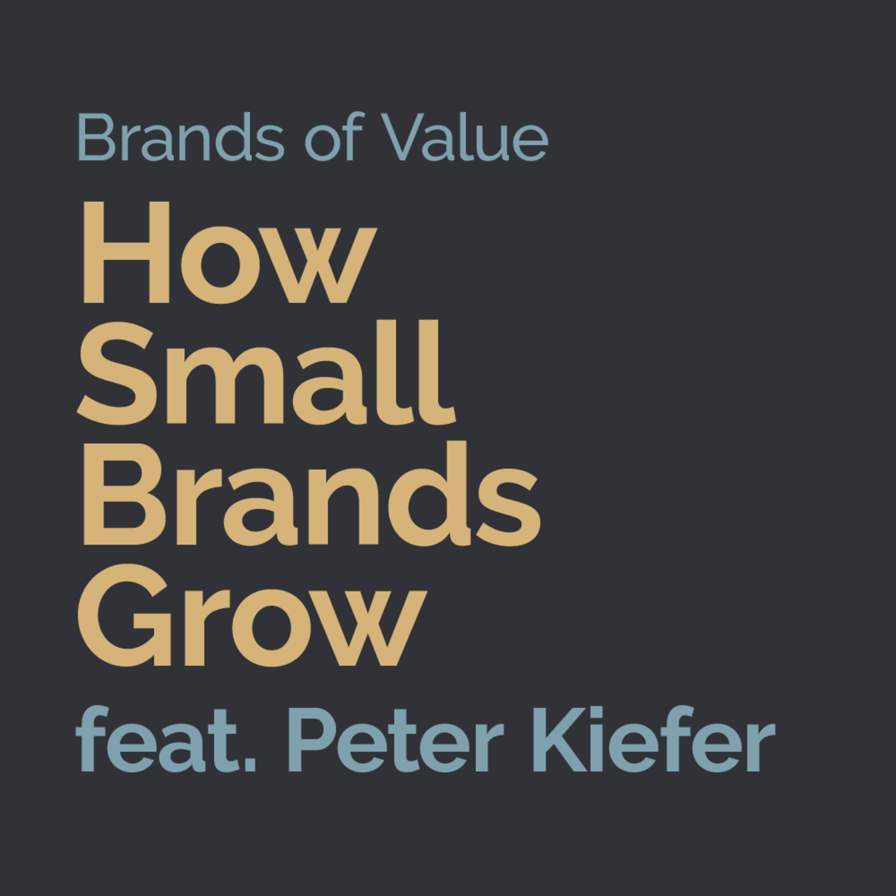 How Small Brands Grow. - feat. Peter Kiefer | 008 episode artwork