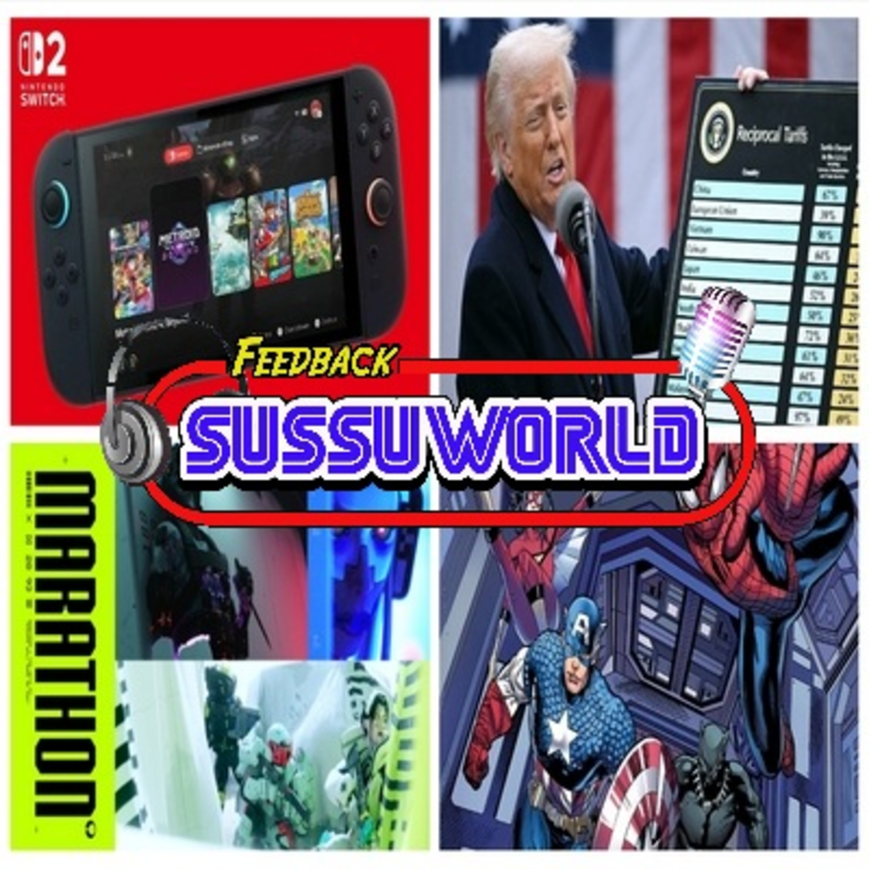 Feedback SussuWorld - Nintendo Switch 2, Marathon, Taxas, Marvel e HQs !! episode artwork
