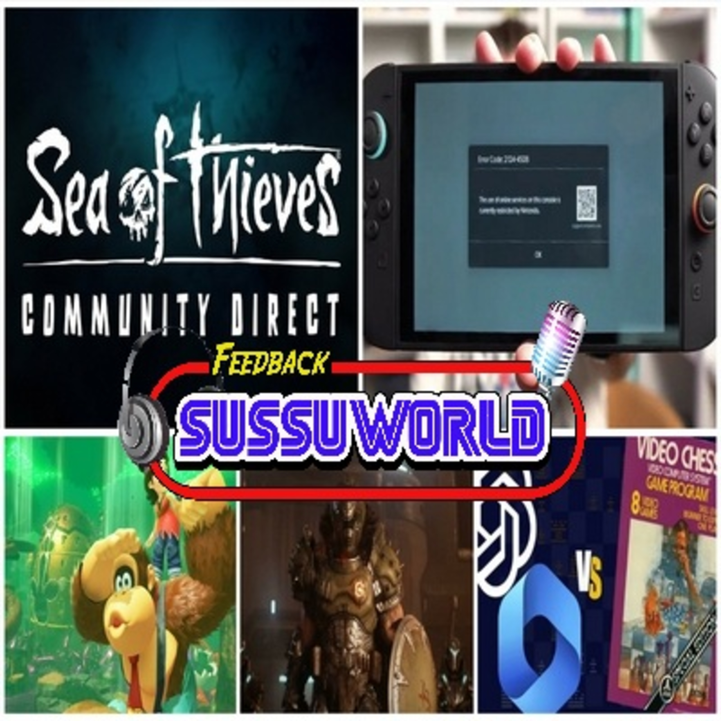 Feedback SussuWorld - Sea of Thieves, Ban no Switch 2, Xbox, Donkey Kong, IA x Atari e mais !! episode artwork