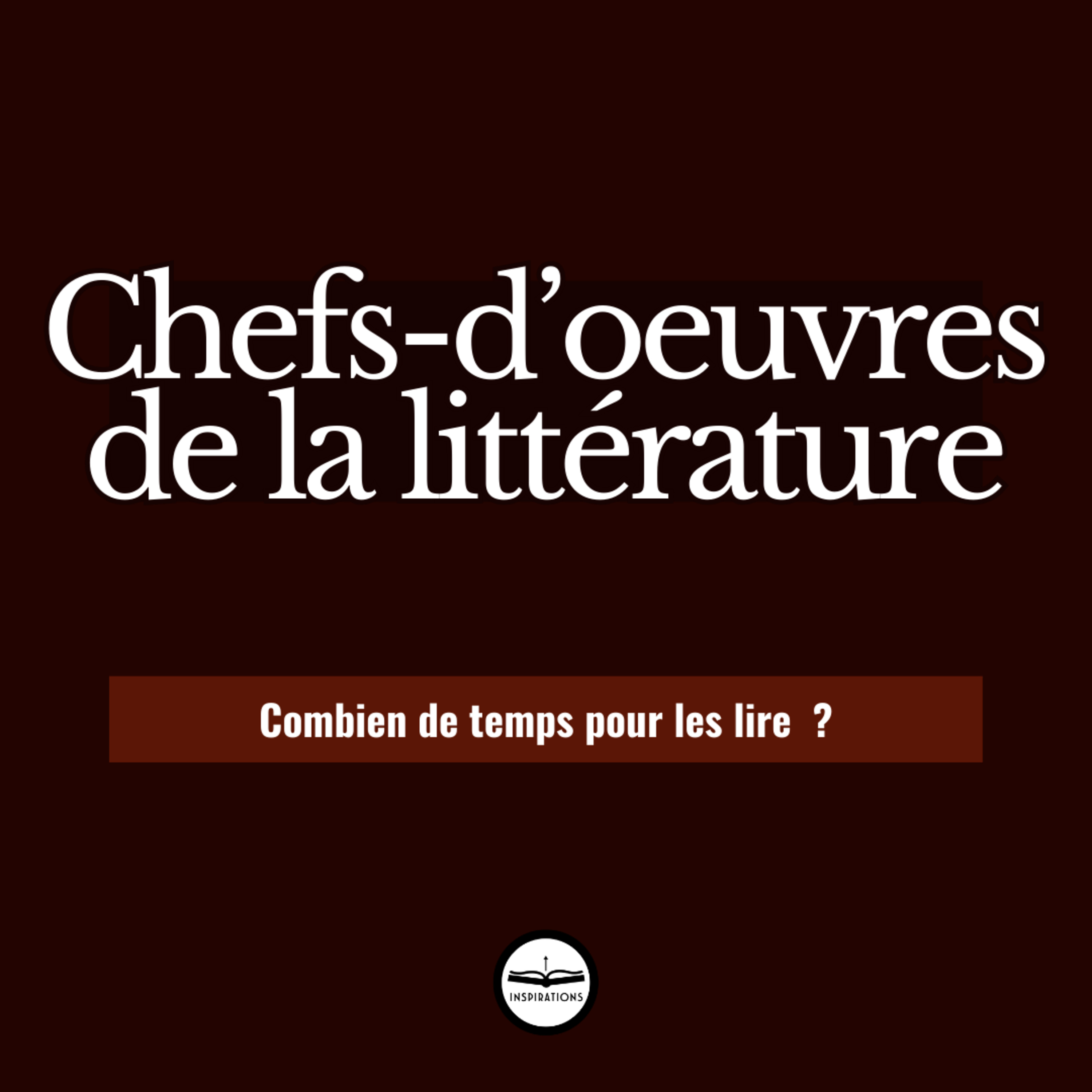 Combien de temps faut-il pour lire les plus grands chefs-d'oeuvres de la littérature ?