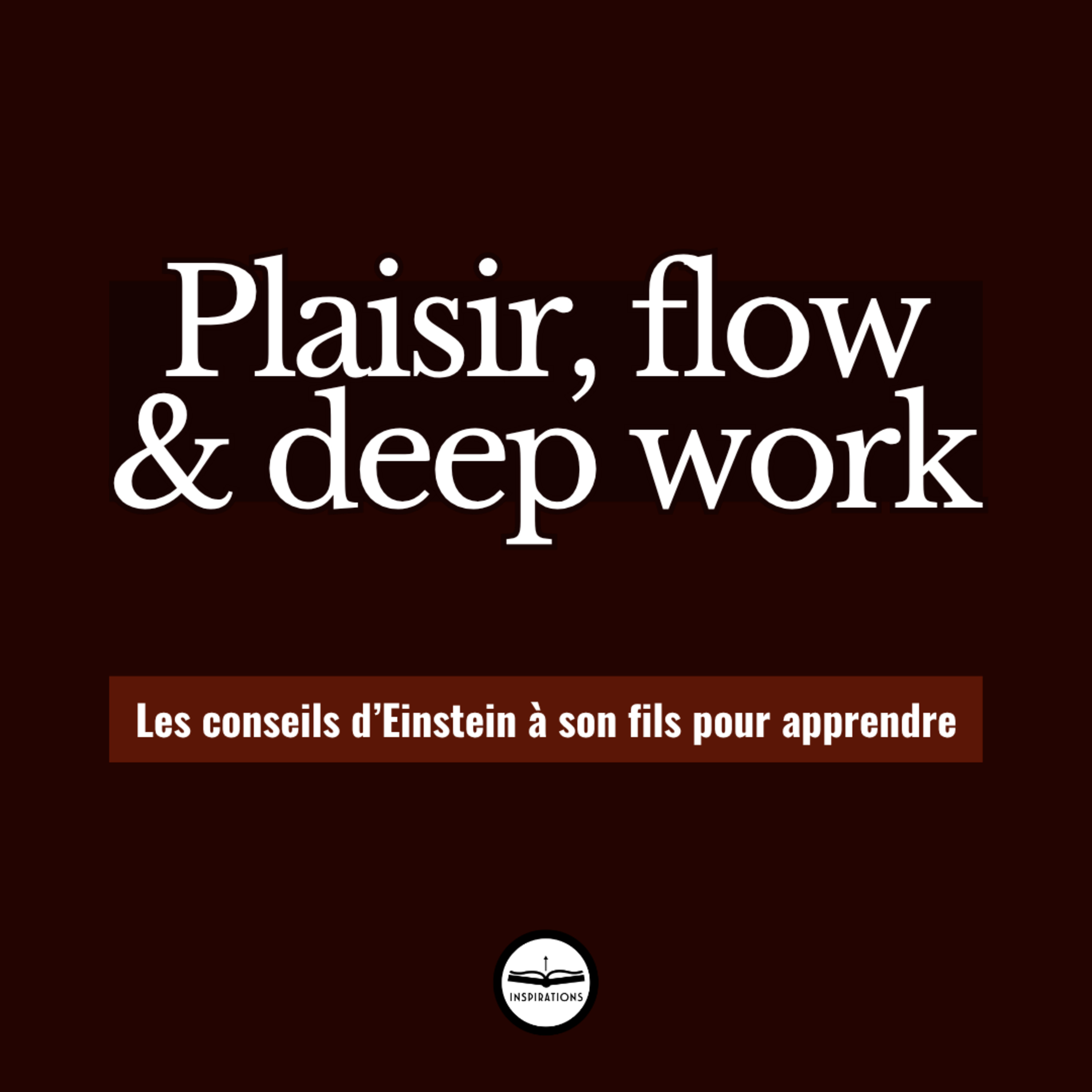 Plaisir, flow et deep work - Les conseils d'Einstein à son fils pour apprendre sans fin