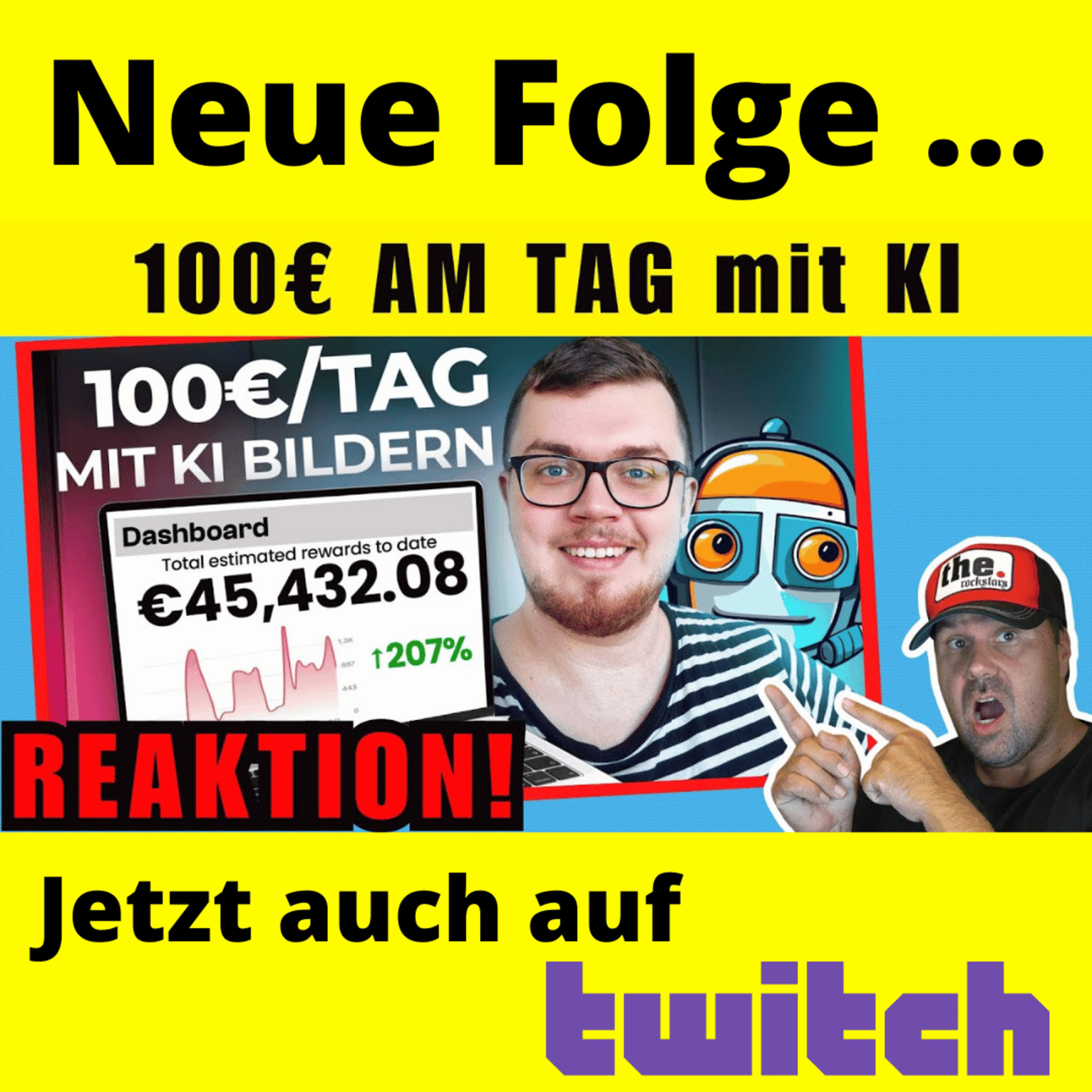 Mit KI-Bildern Geld verdienen: 100€ pro Tag mit FLUX & Midjourney | @MichaelKotzur‬ Reaktion episode artwork