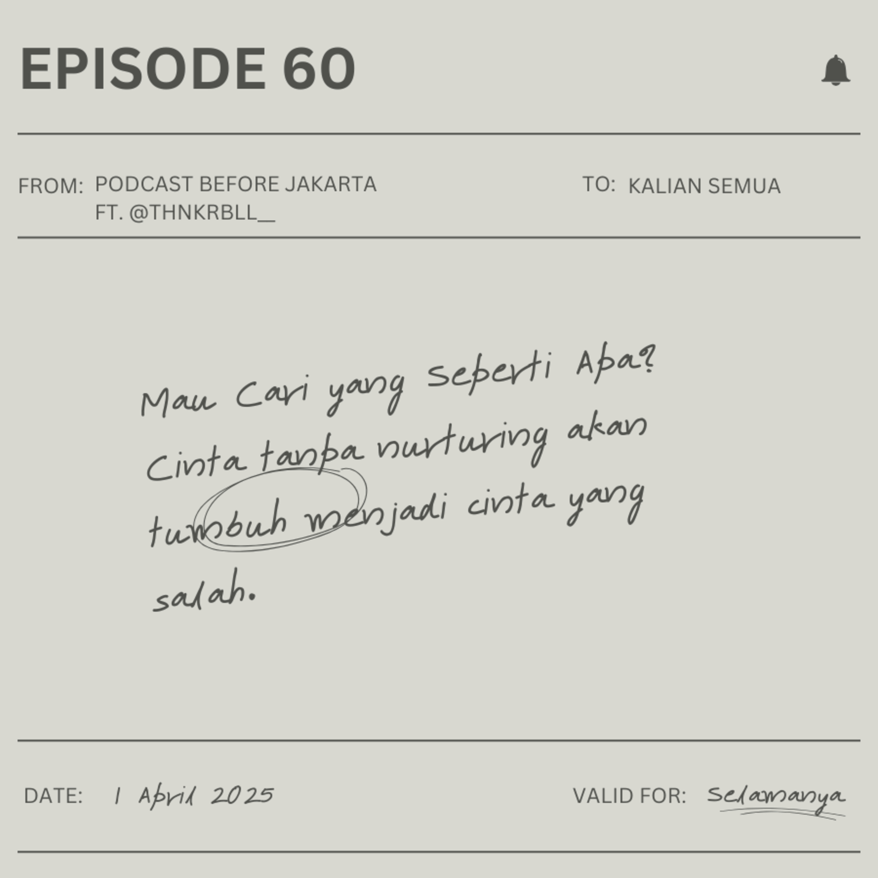Podcast Before Jakarta: A Casual Talk with Abiel Christian