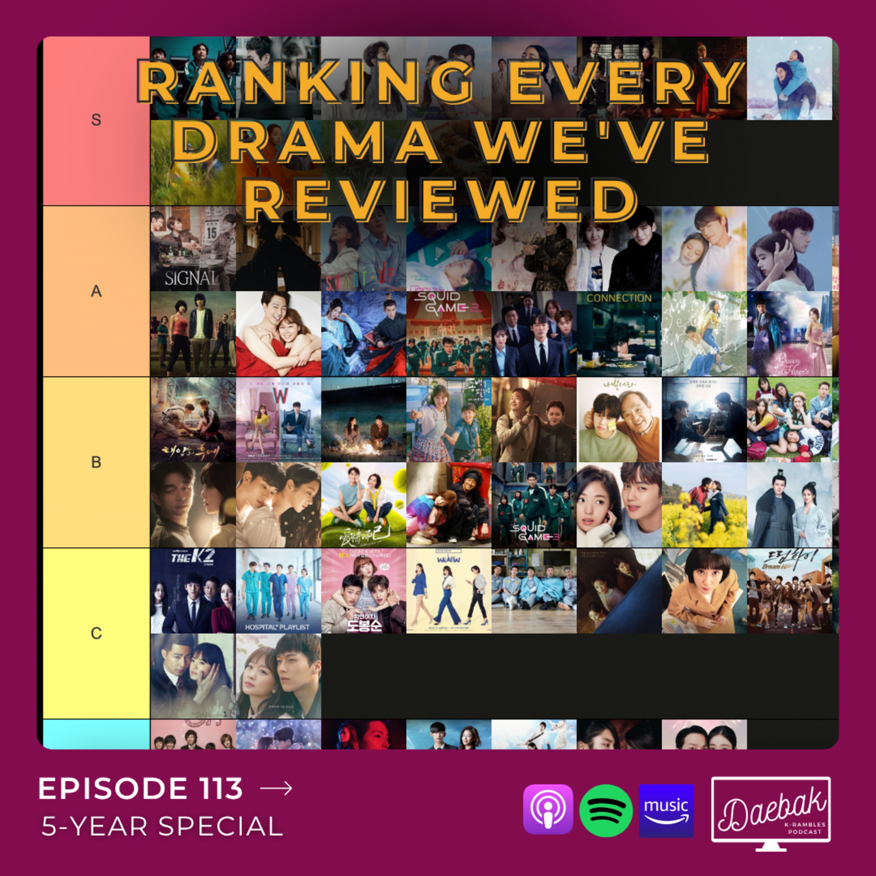 5-Year Special | Ranking Every Drama We've Reviewed / Ep. 113