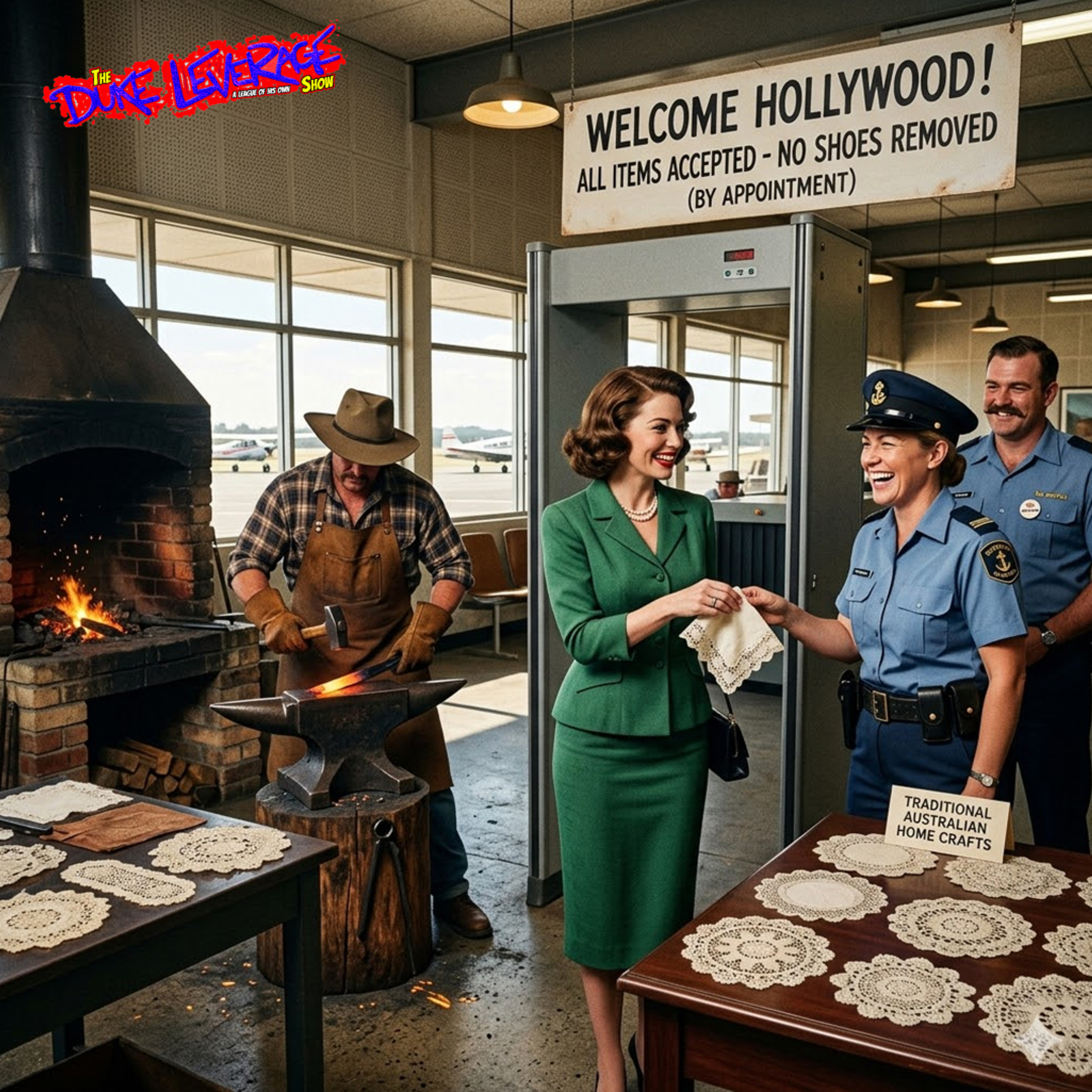 EP209_[Mid-Week Rub]_Doilies, Blacksmiths, Airport Security, Celebs, Aussie Identity, Travel Mulch episode artwork