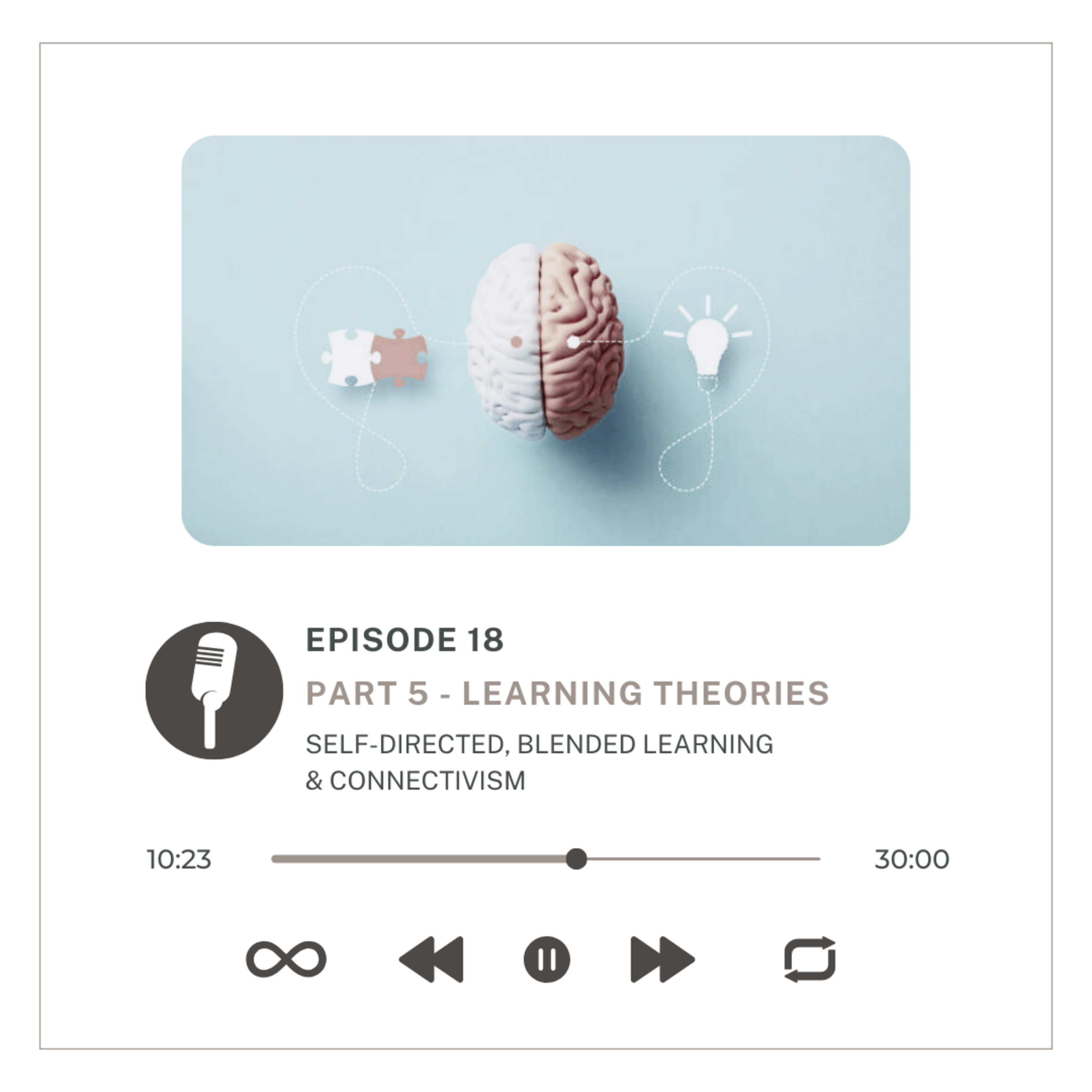 Learning Theories Part 5 : Self-directed. Blended Learning & Connectivism