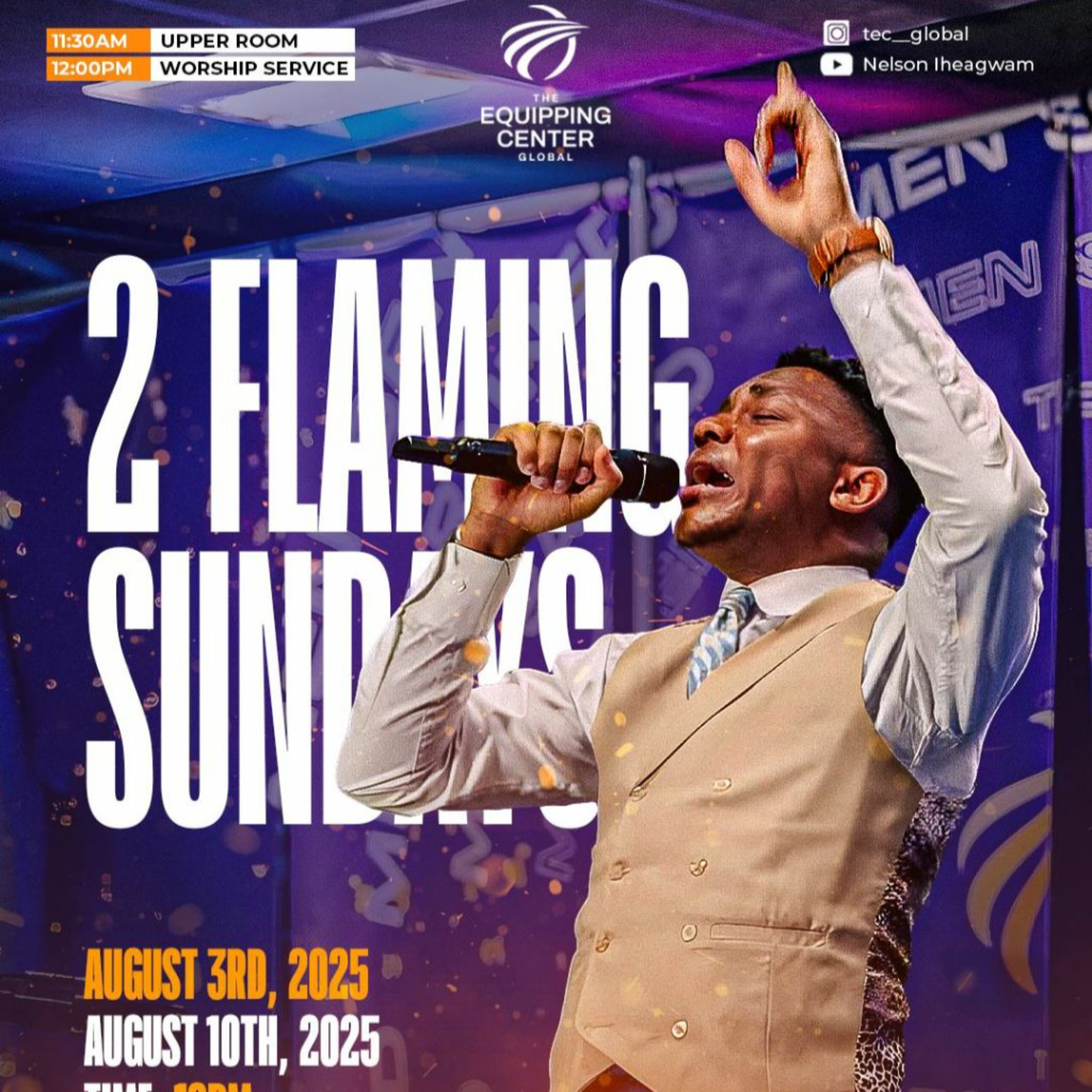 Prayer Lessons From Jesus || 2 Flaming Sundays || The Equipping Center Global || Pastor Nelson Iheagwam