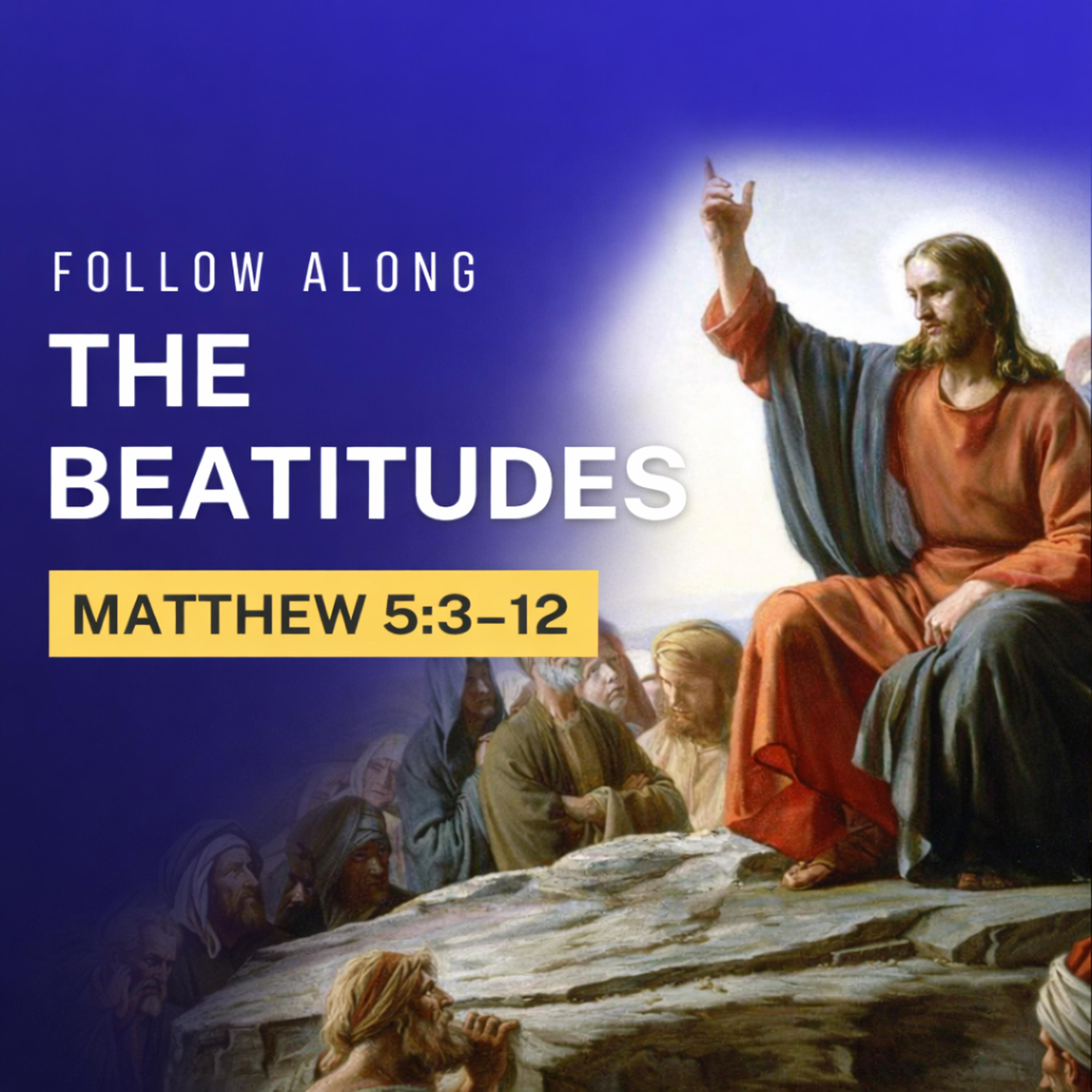 PRAY THE BEATITUDES | Follow Along Prayer with Calming Music (Matthew 5:3–12)