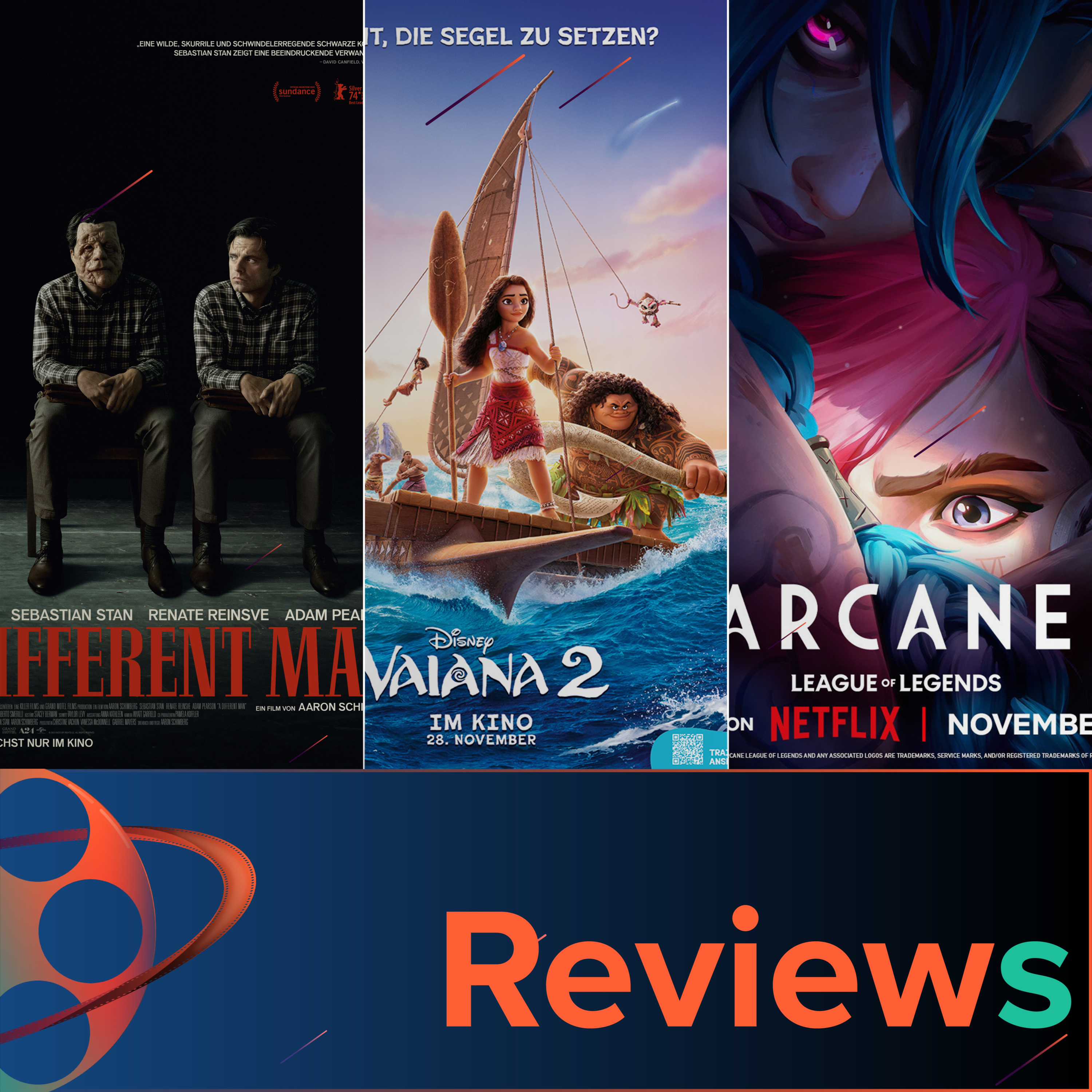 PFG Reviews (Vaiana 2, A Different Man, Arcane Staffel 2, The 4:30 Movie, Allen Sunshine) episode artwork