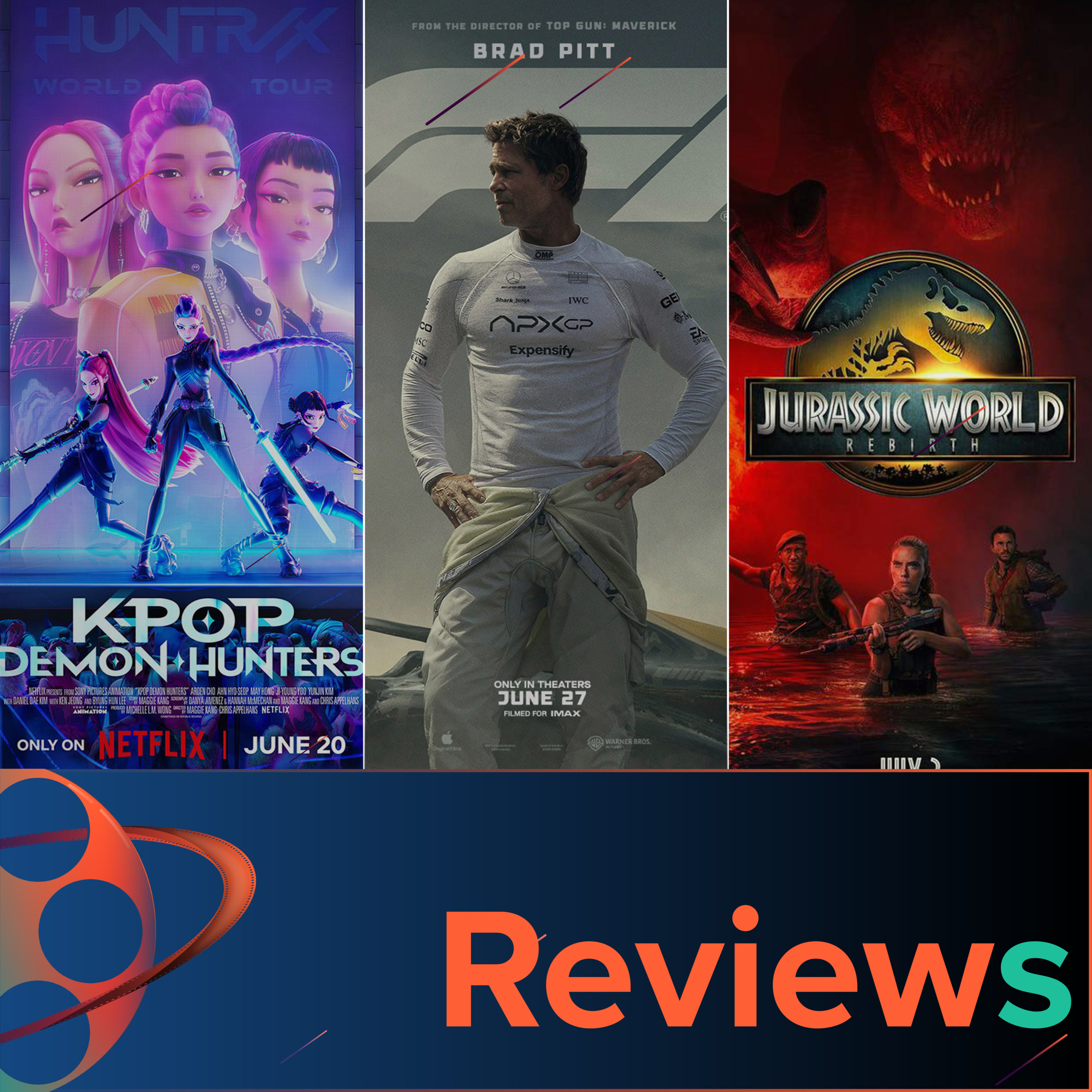 PFG Reviews (F1, Jurassic World: Rebirth, KPop Demon Hunters, The Old Guard 2) episode artwork