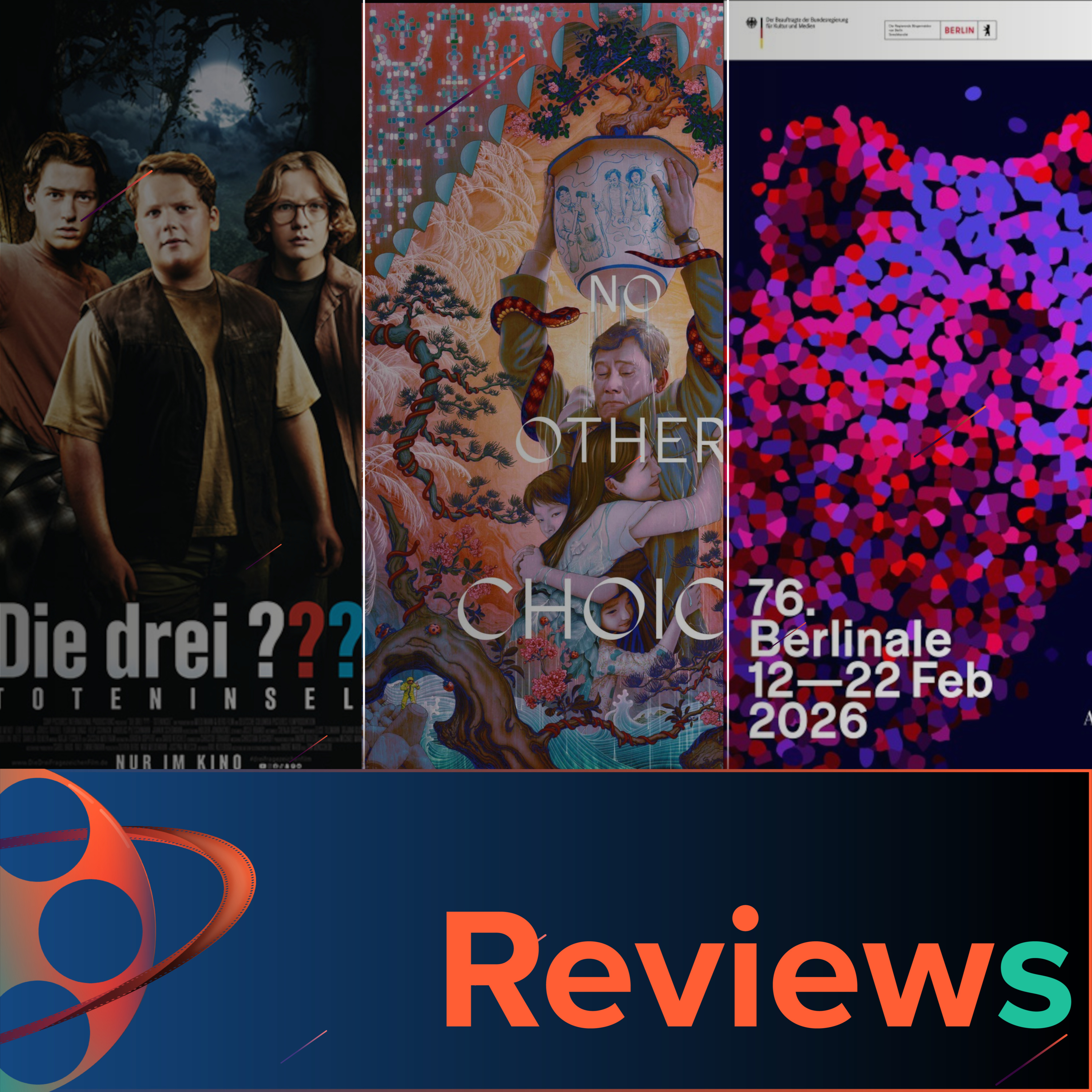 PFG Reviews (No Other Choice, Berlinale-Update, Die Drei ??? Toteninsel, The President's Cake, Earths Greatest Enemy, George A. Romero's Resident Evil) episode artwork