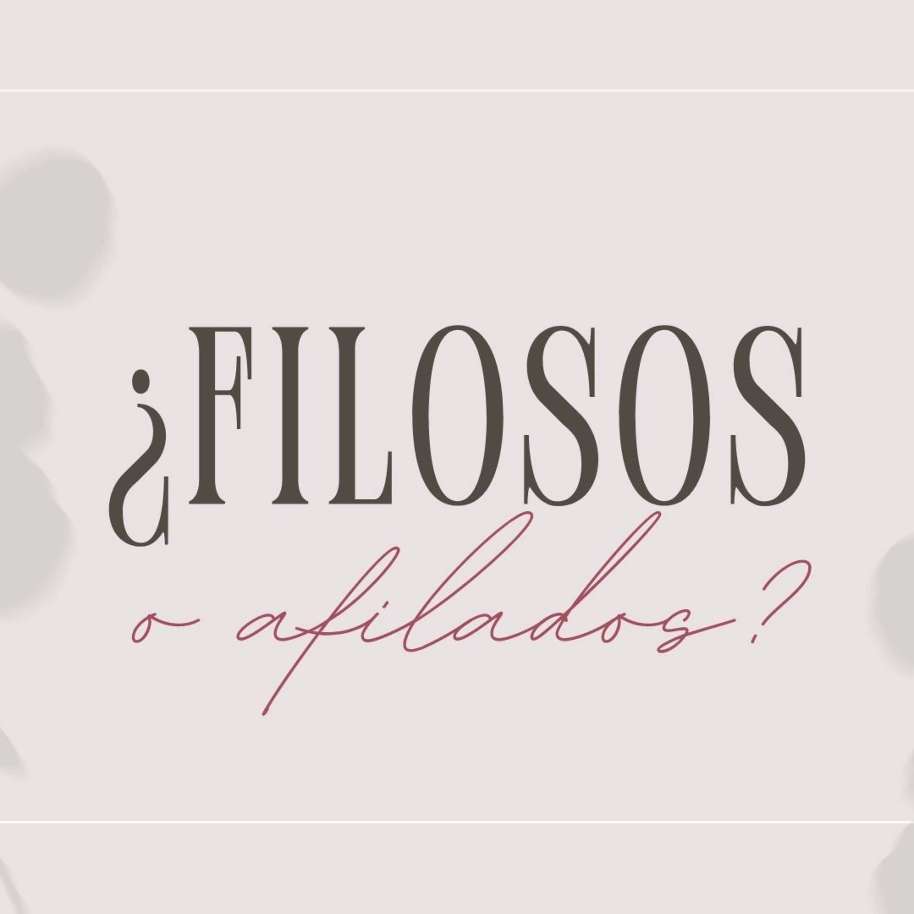 ¿Filosos o afilados? episode artwork