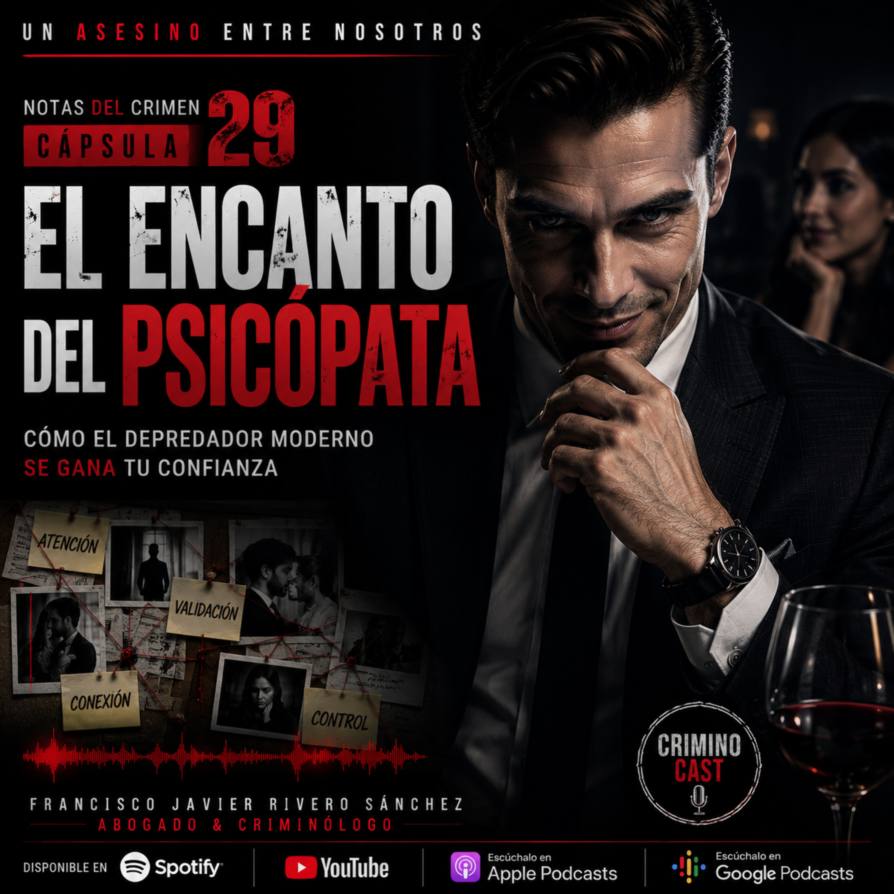 🎙️ CÁPSULA 29: NOTAS DEL CRIMEN.-El encanto del psicópata.