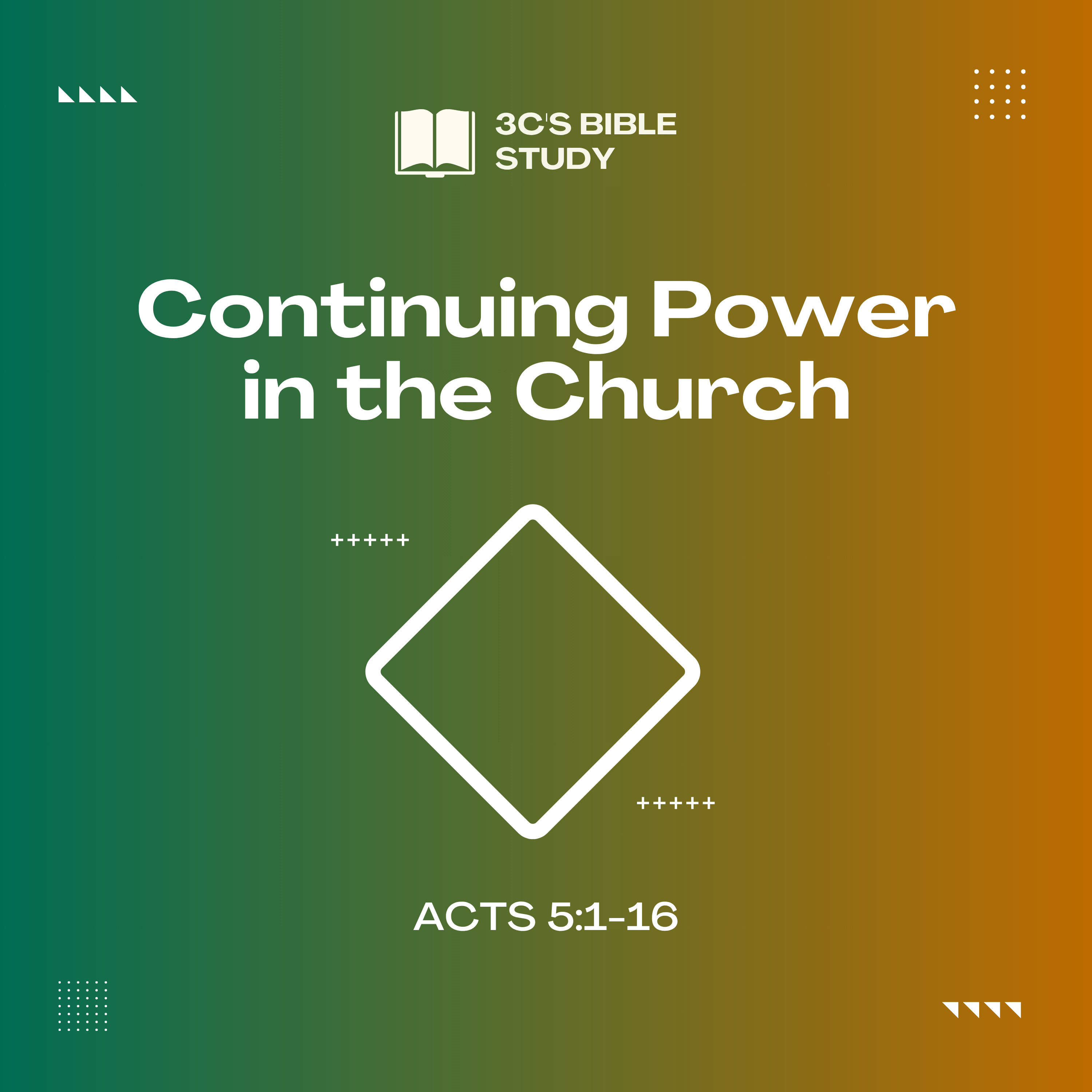 Acts 5:1-16 - Continuing Power in the Church
