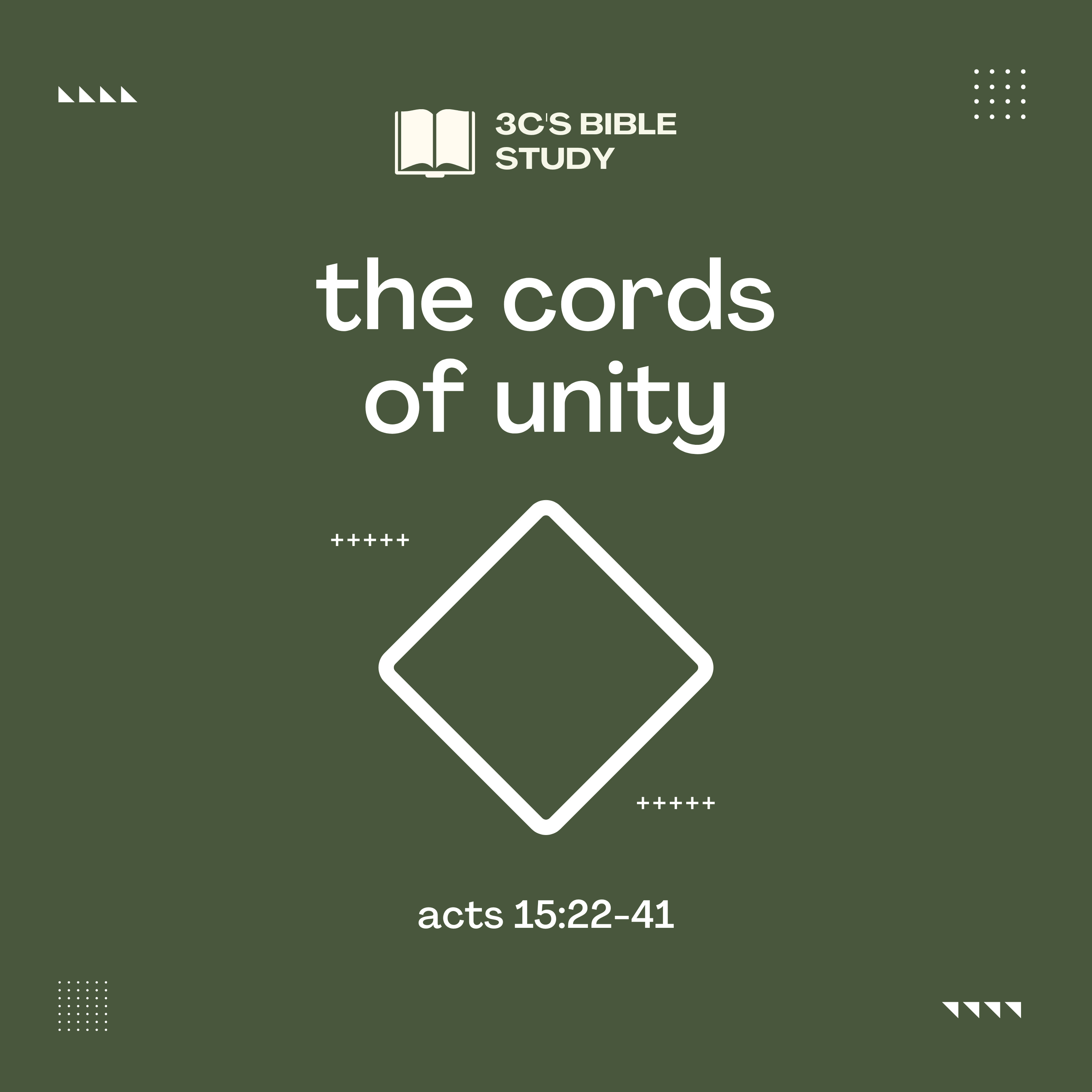 The Cords of Unity - Acts 15:22-41
