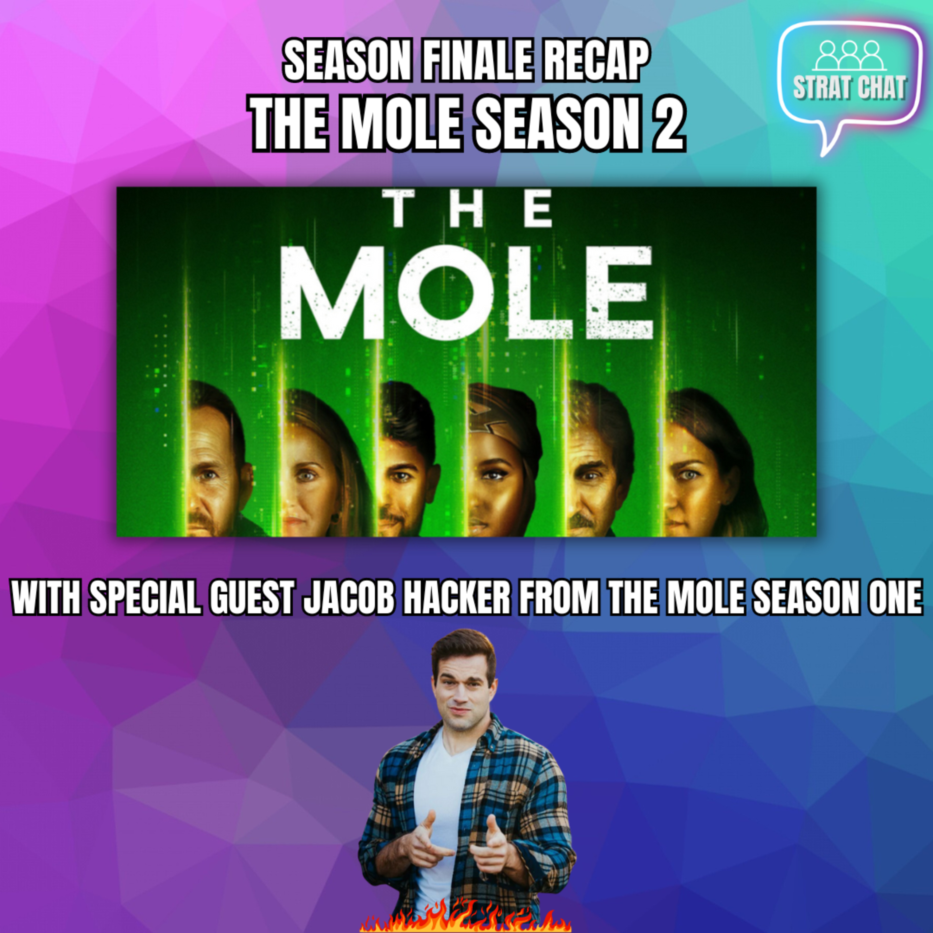 #TheMoleNetflix - SEASON FINALE RECAP with JACOB HACKER from SEASON ONE! | Strat Chat Podcast