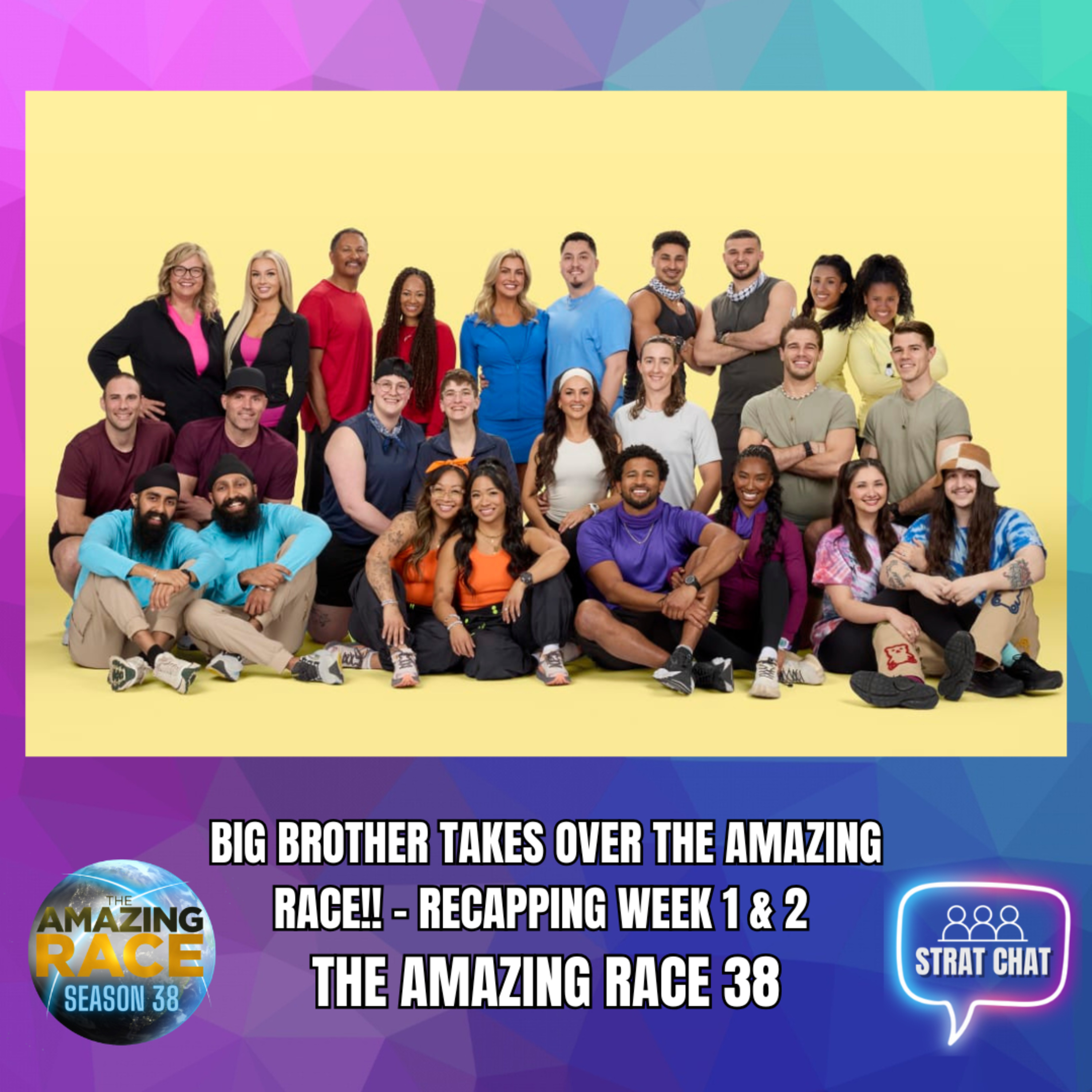 The Amazing Race 38: RECAPPING WEEK 1 & 2 | Strat Chat Podcast episode artwork