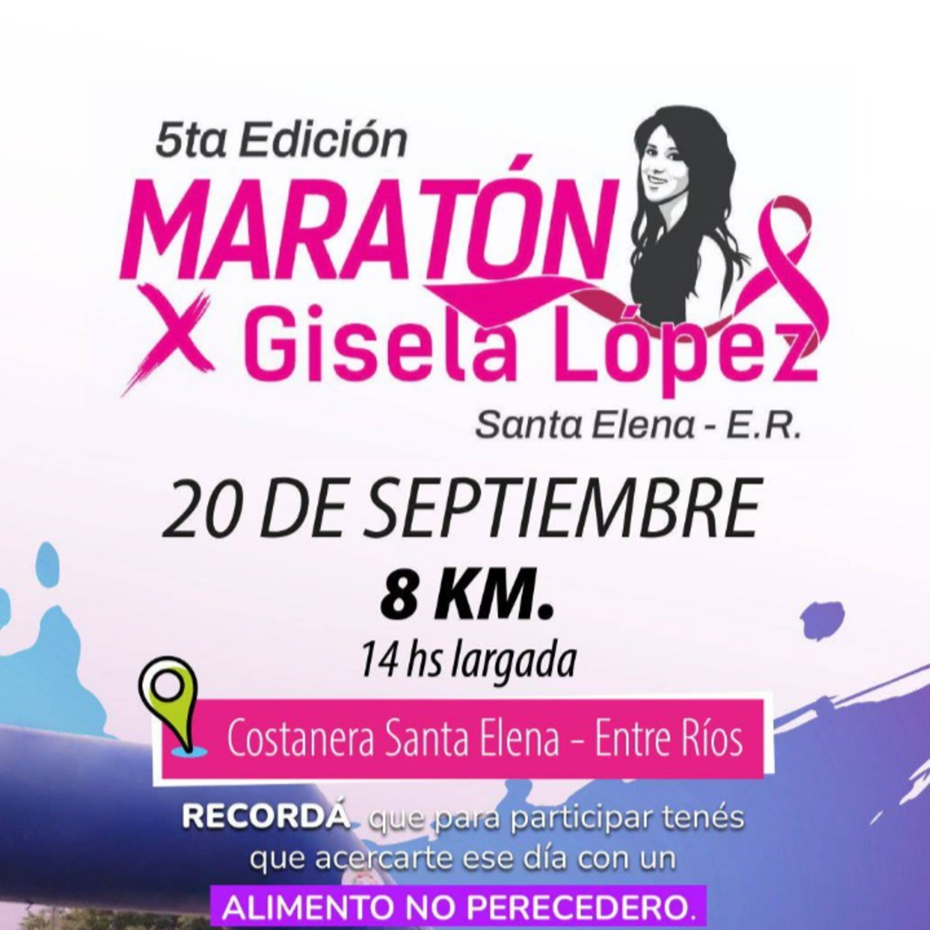 La 5ta. edición de la “Maratón X Gisela López” se realizará el 4 de octubre episode artwork