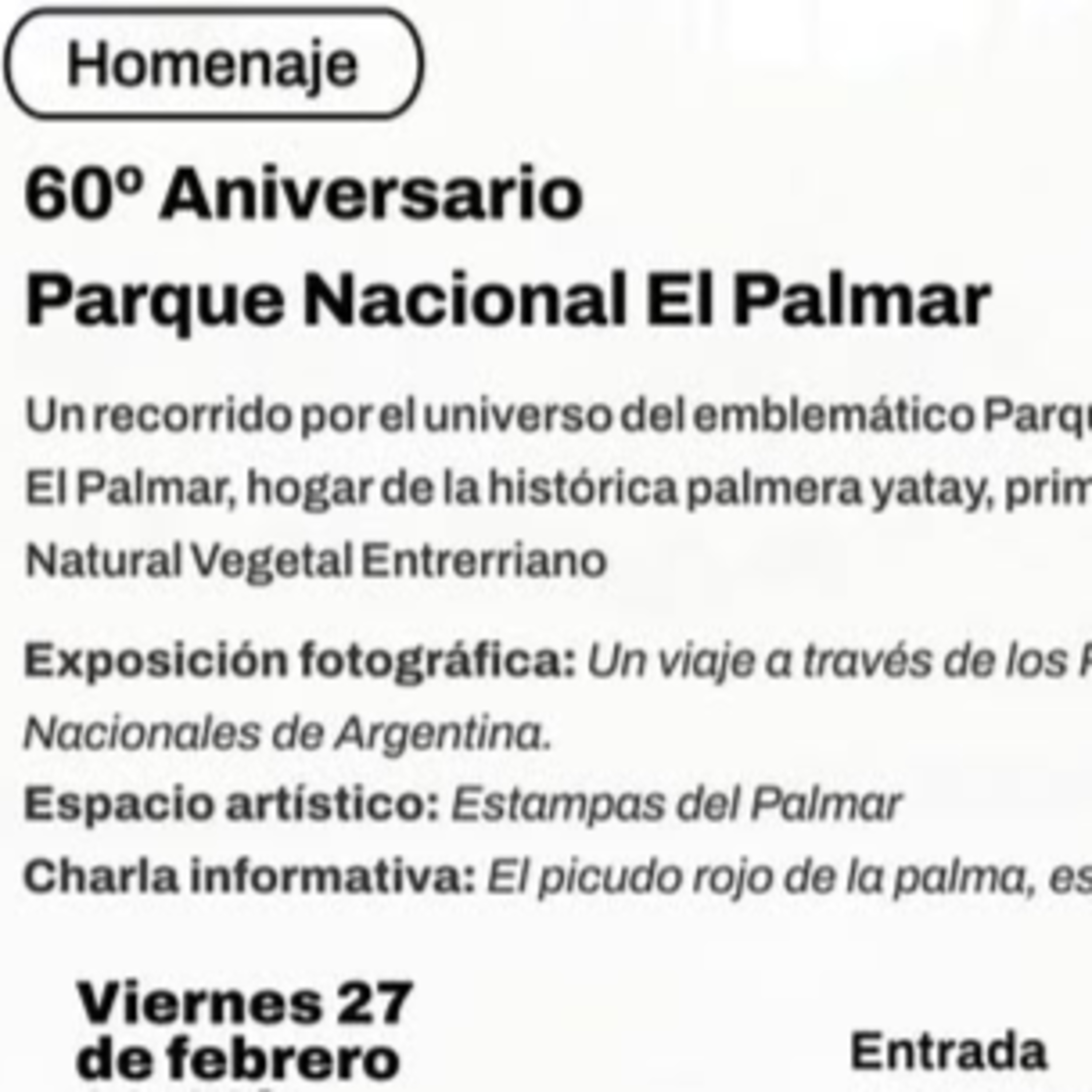 El Museo Serrano celebra los 60 años del Parque Nacional El Palmar con una muestra histórica y participativa episode artwork