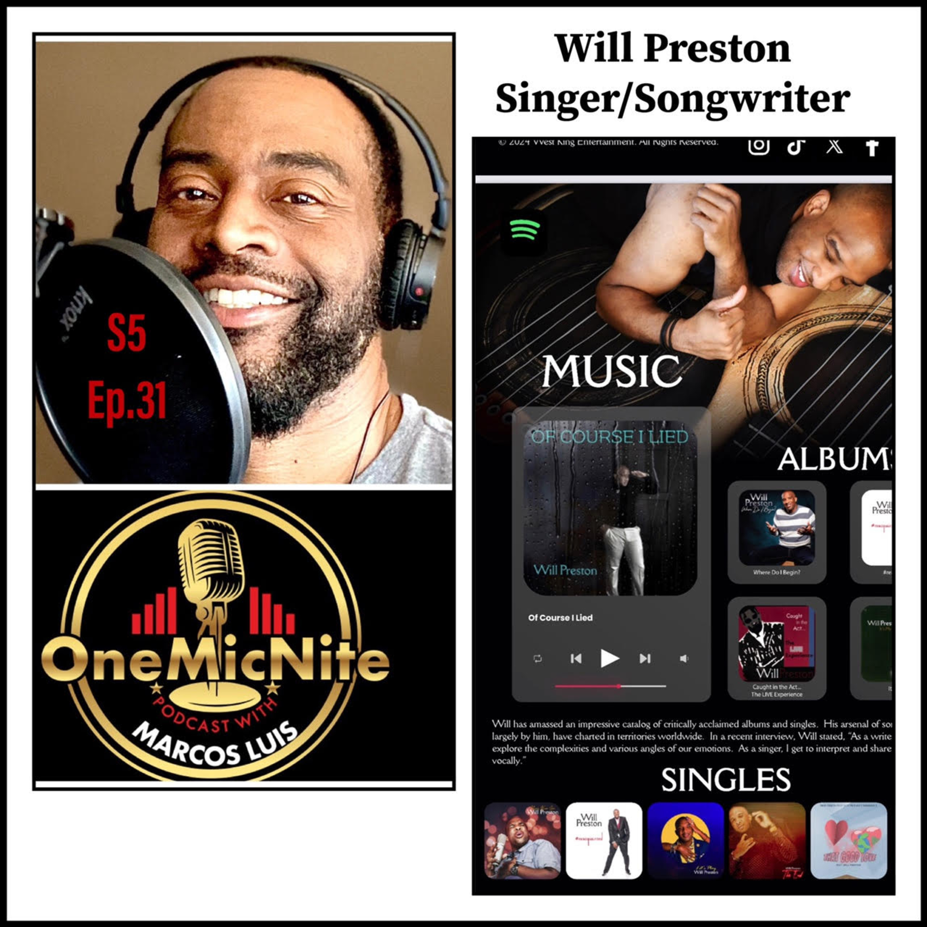 OneMicNite Podcast with Marcos Luis