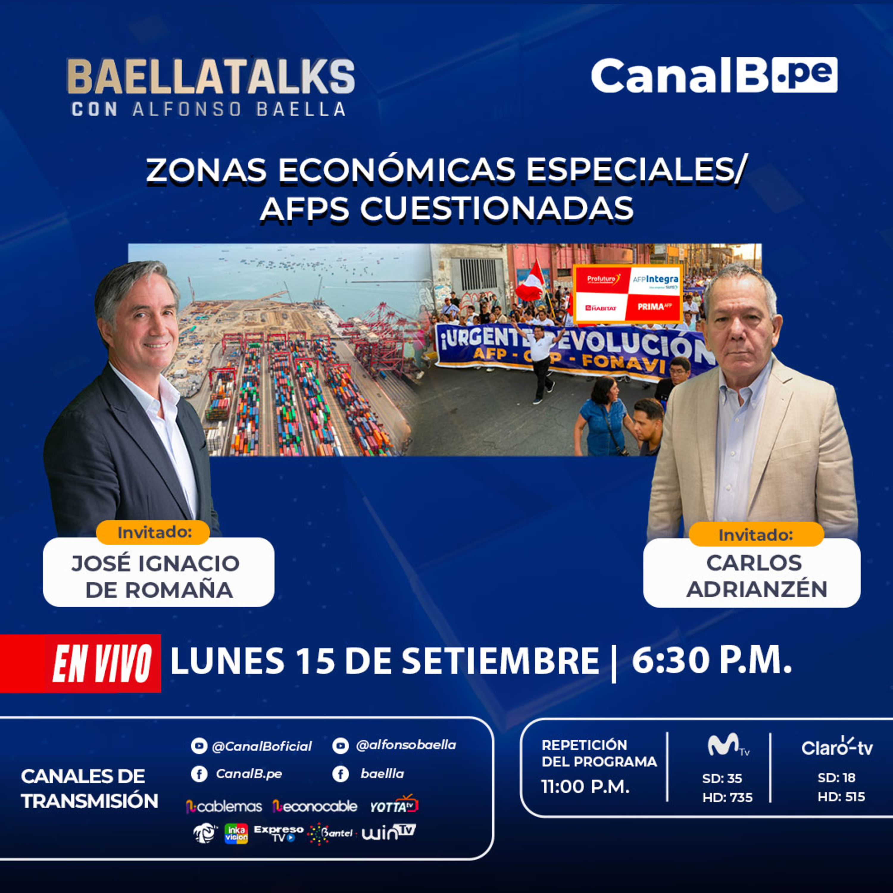 15.9.25 Invitados: José Ignacio De Romaña - Carlos Adrianzén episode artwork